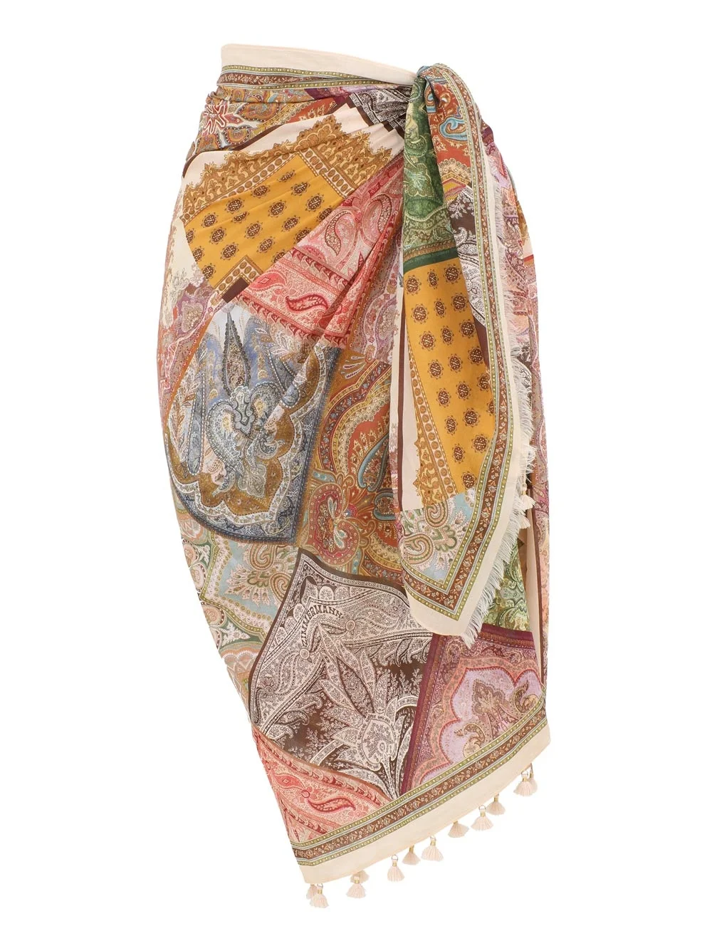 SUNDANCE FRINGE PRINTED PAREO - 1