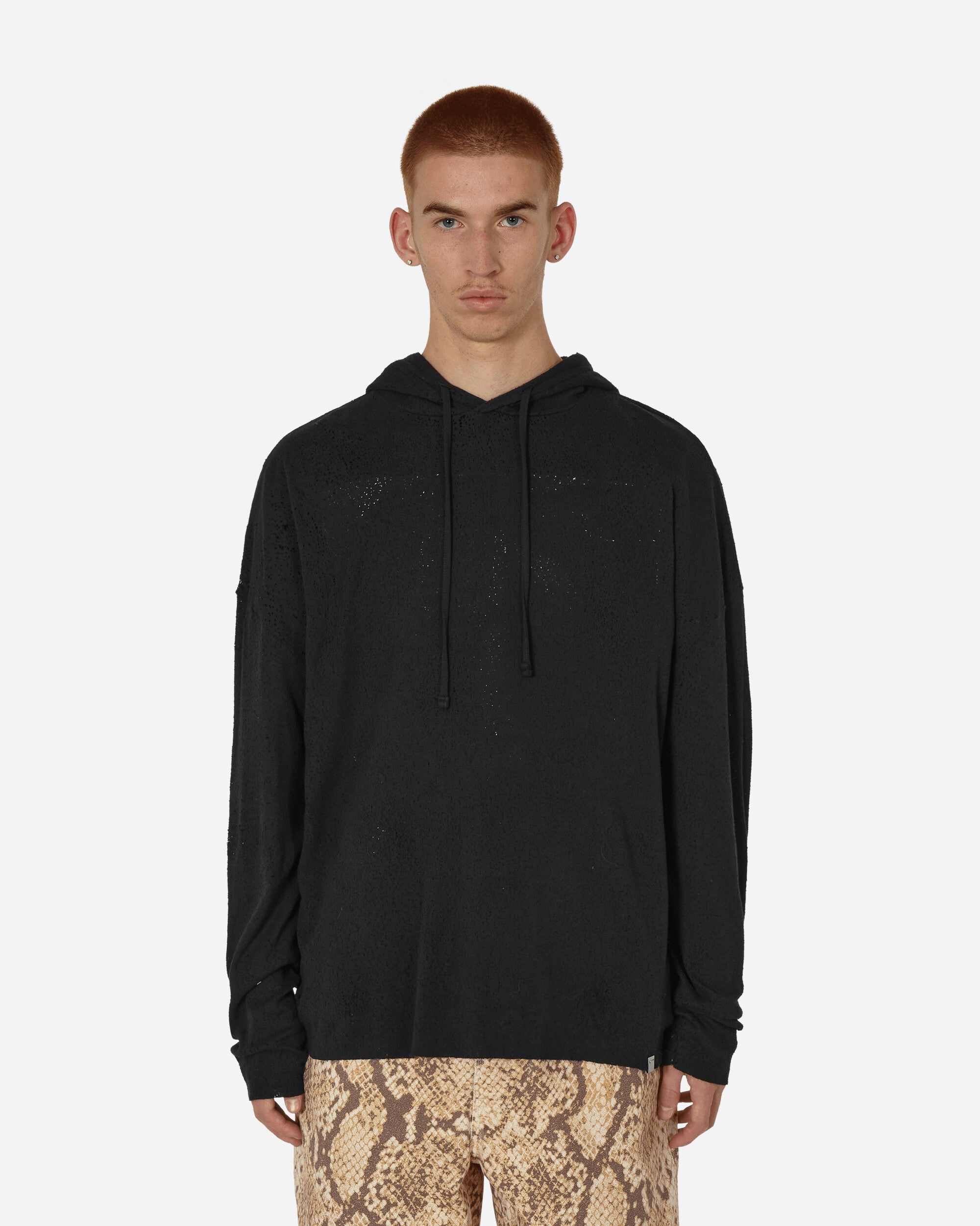 1017 ALYX 9SM Destroyed Hoodie Black | REVERSIBLE