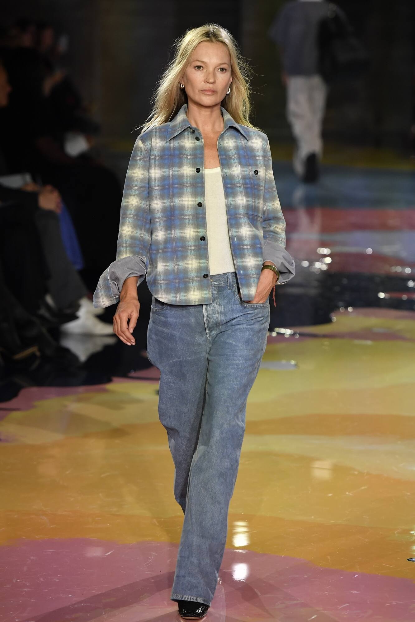 Checked leather shirt - 7