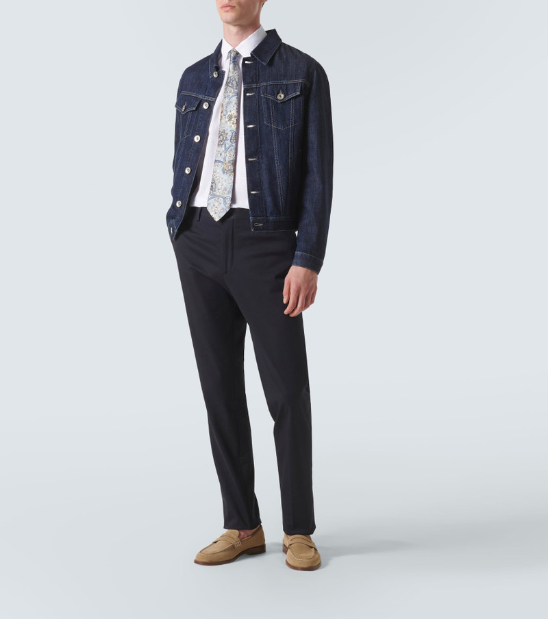 Etro Floral cotton jacquard chinos outlook