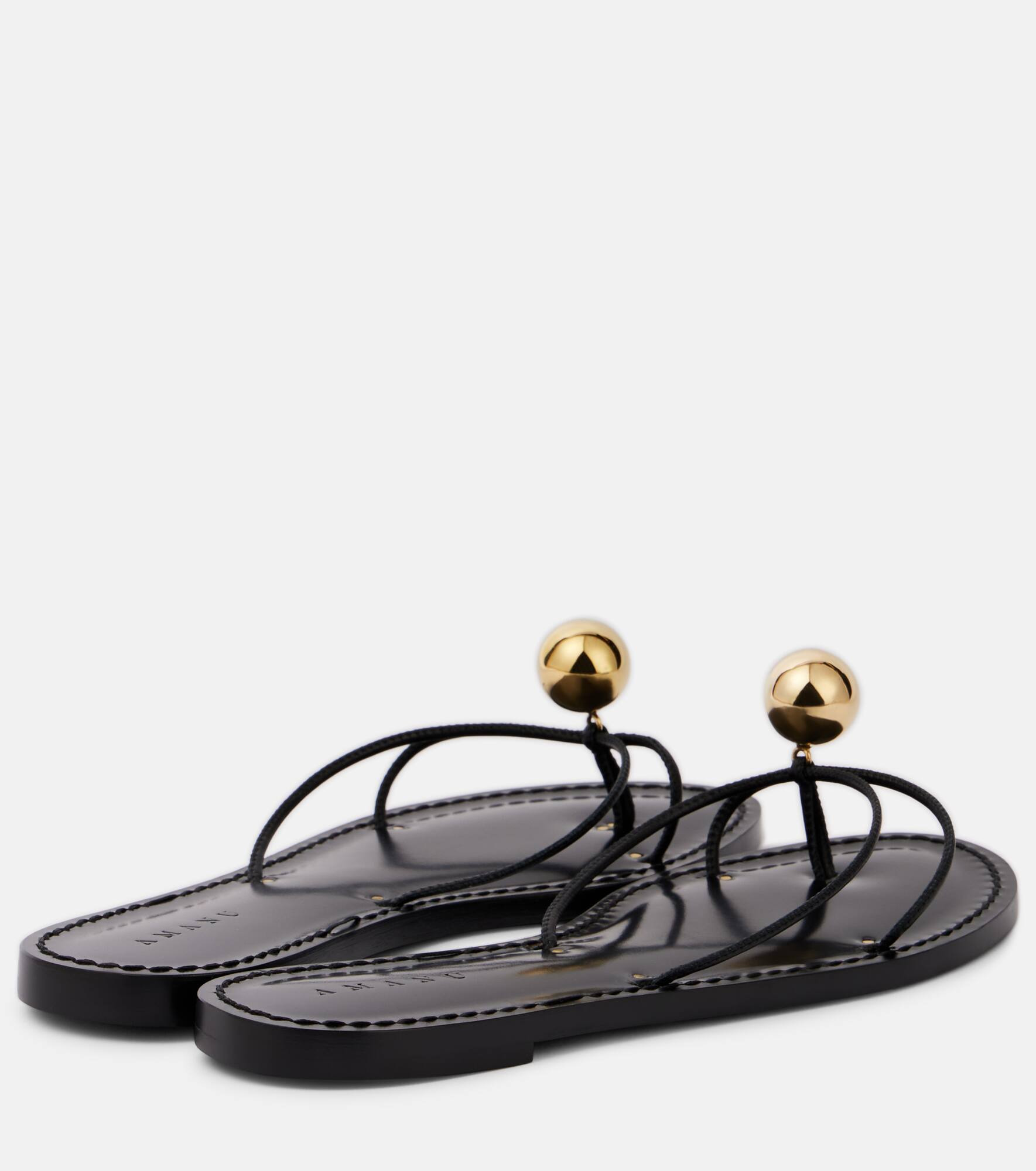 Malawi embellished leather thong sandals - 2