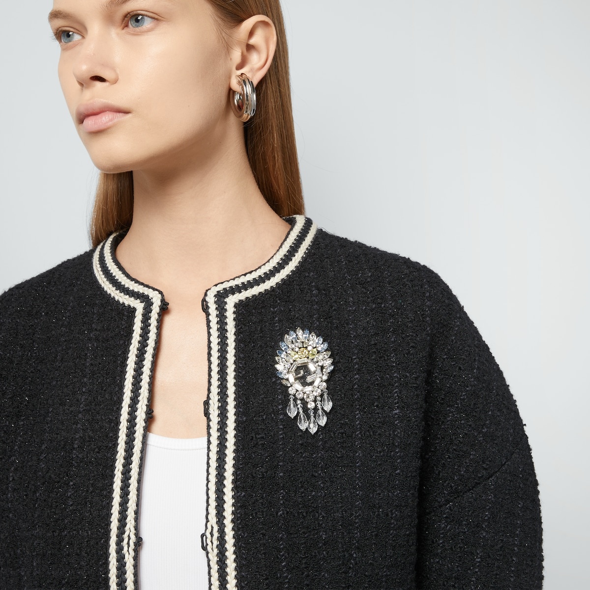 Bouclé tweed wool jacket - 3