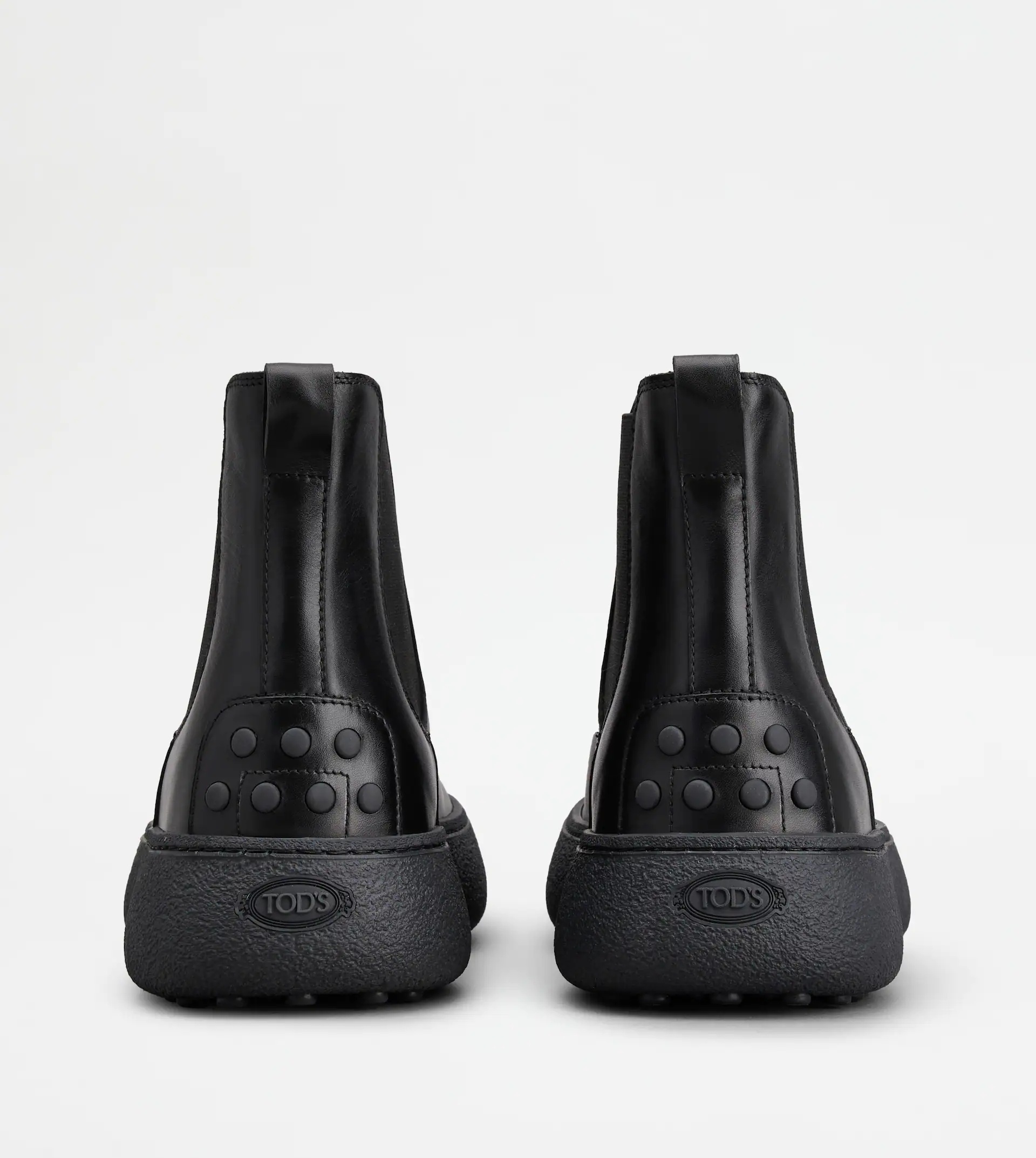 TOD'S W. G. CHELSEA BOOTS IN LEATHER - BLACK - 3