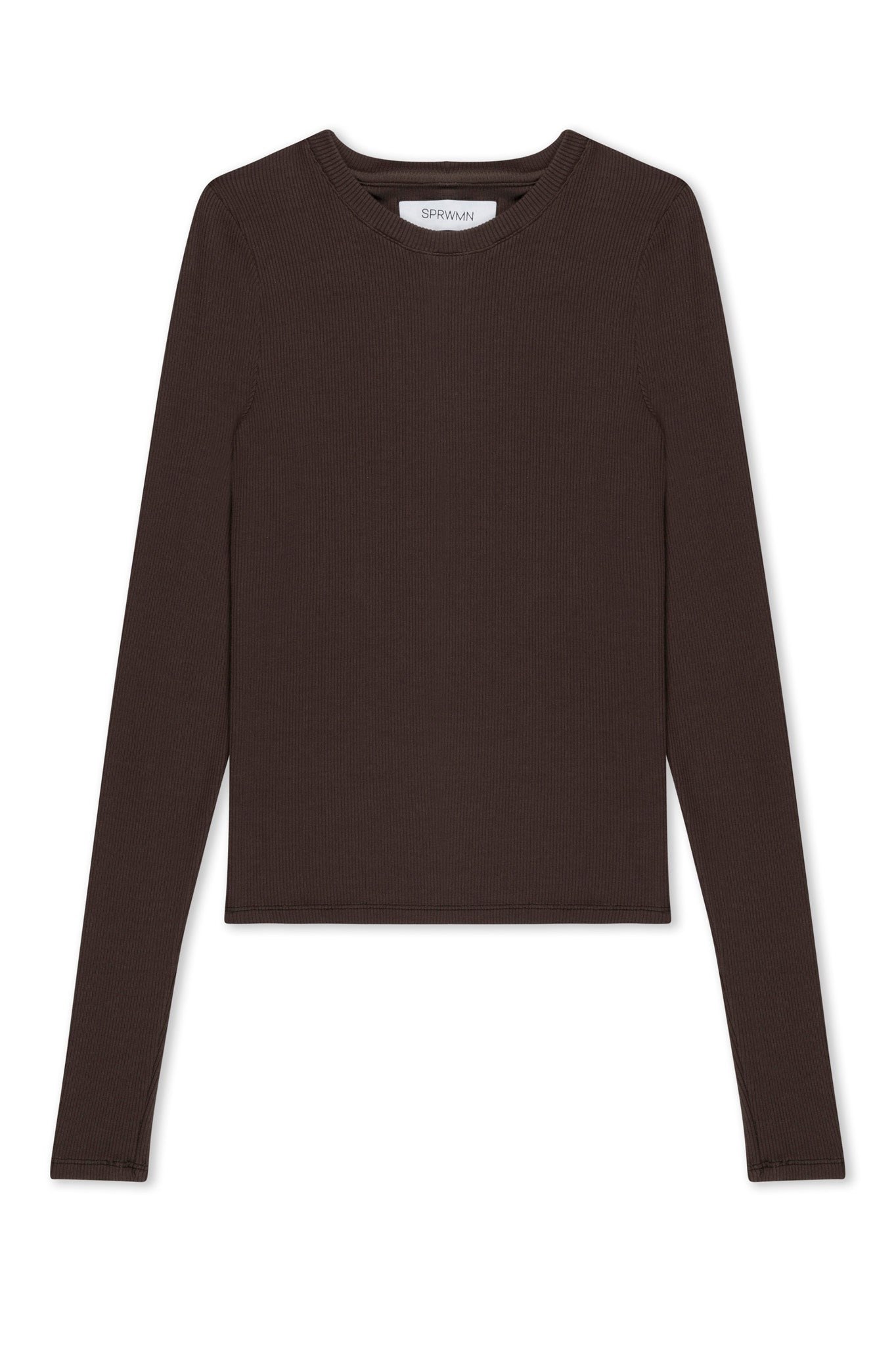 CHOCOLATE RIB LONG SLEEVE BABY TEE - 5