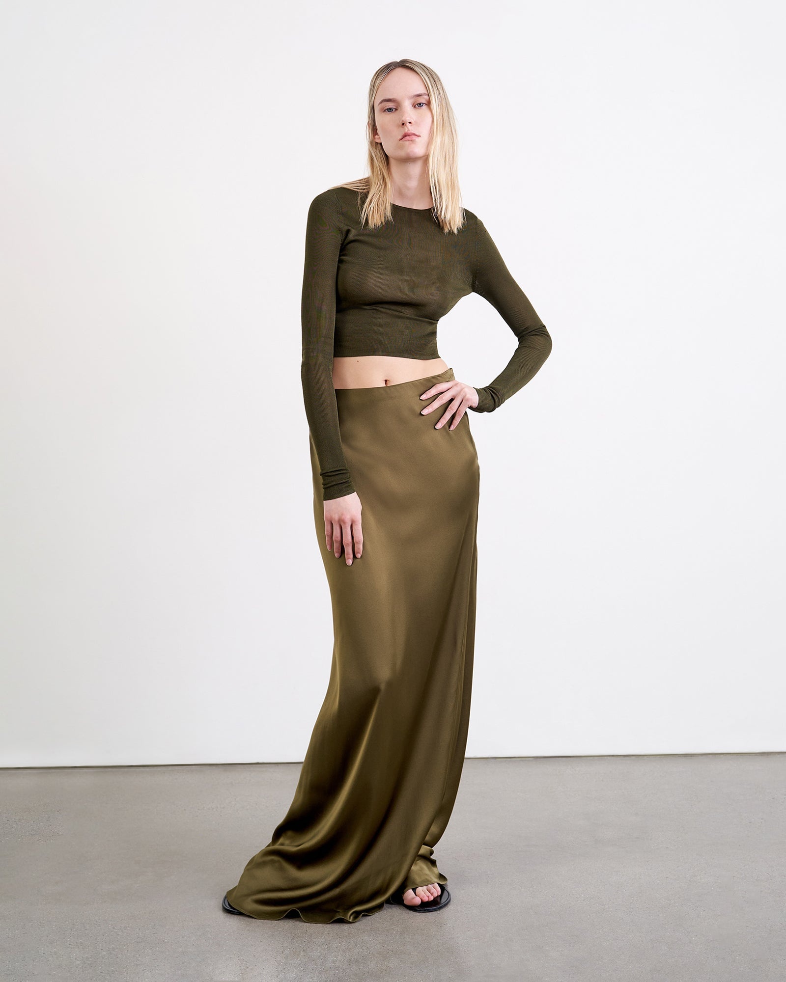 CLELIA SILK SKIRT - 2