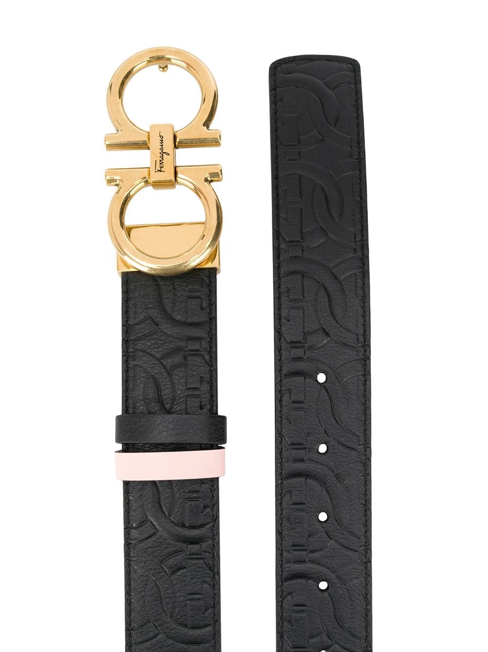 Gancini buckle leather belt  - 2