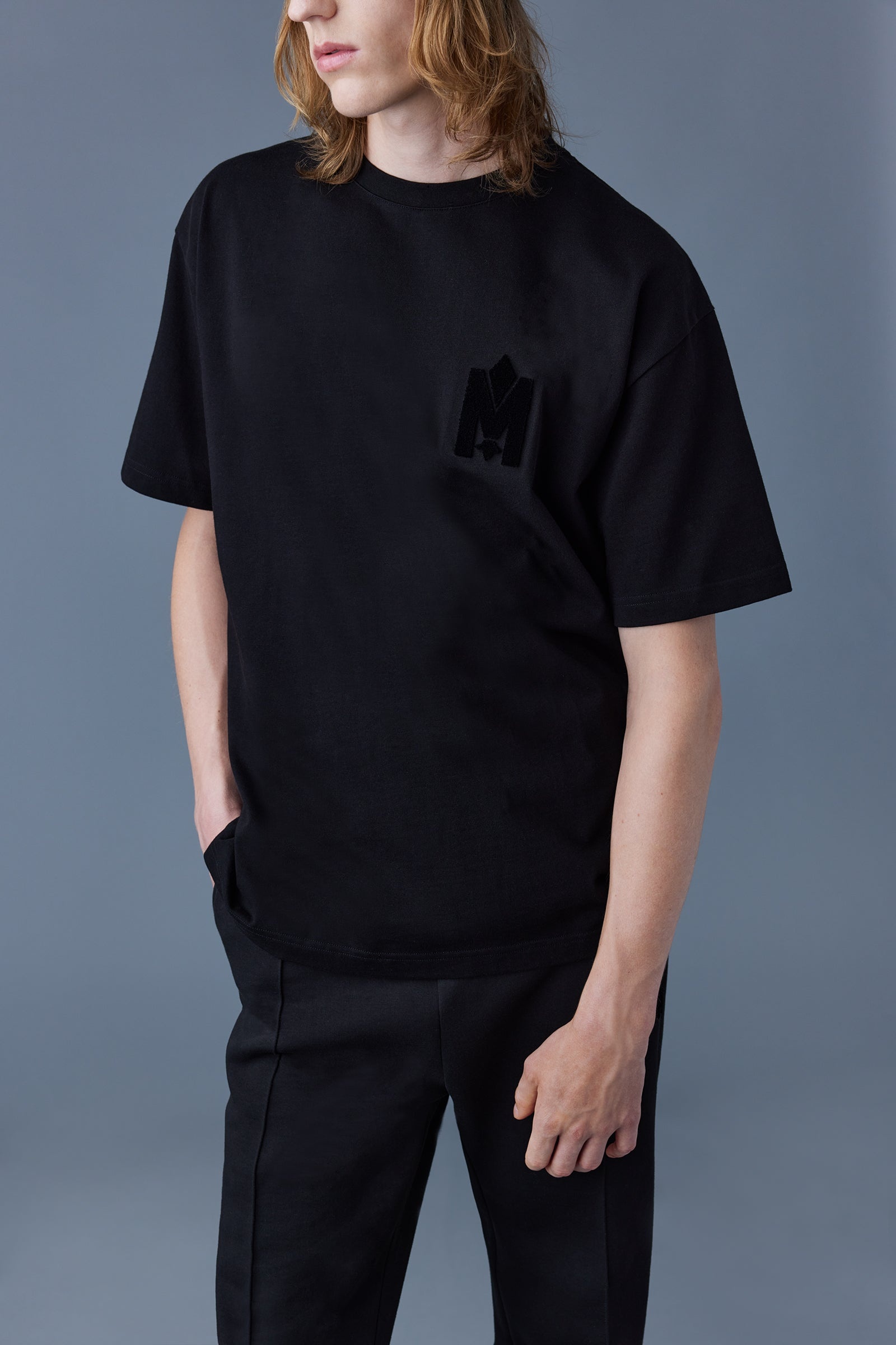 MACKAGE TEE Tee-shirt with velvet logo | REVERSIBLE