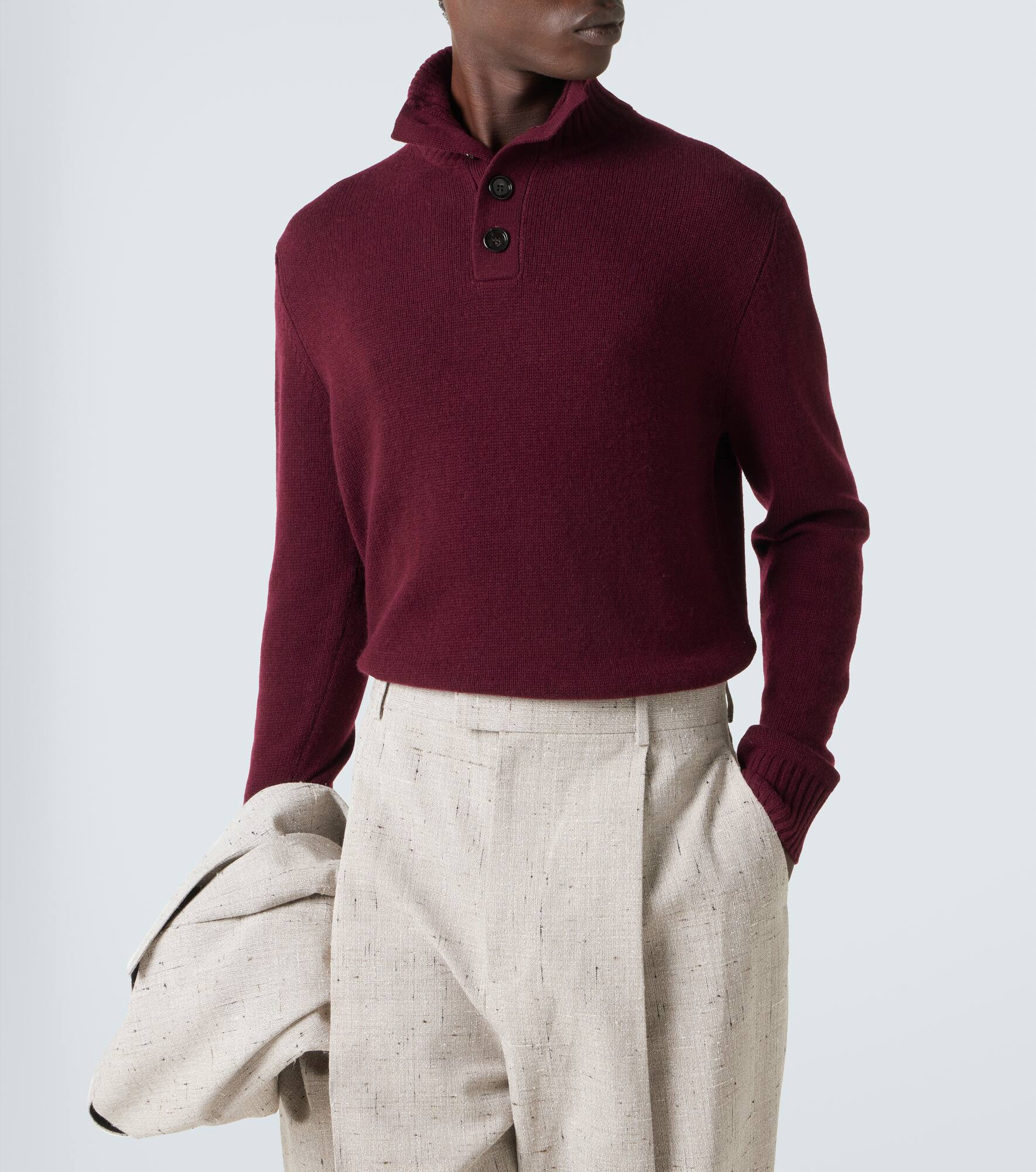Wool and cashmere turtleneck sweater - 5
