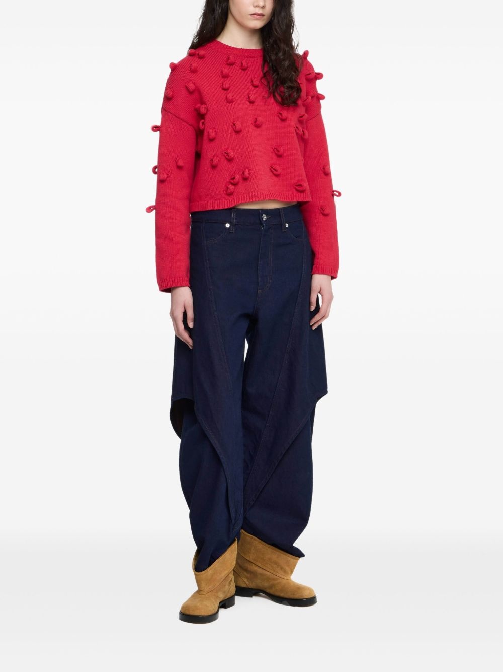 cropped loop jumper - 2