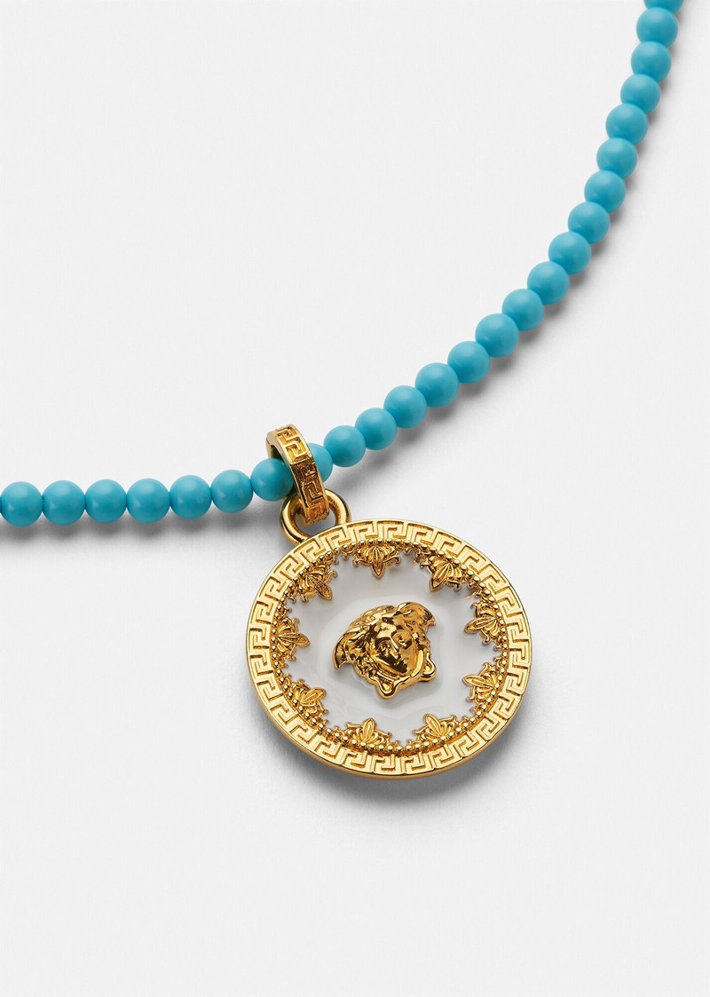 VERSACE Medusa Plate Beaded Necklace outlook