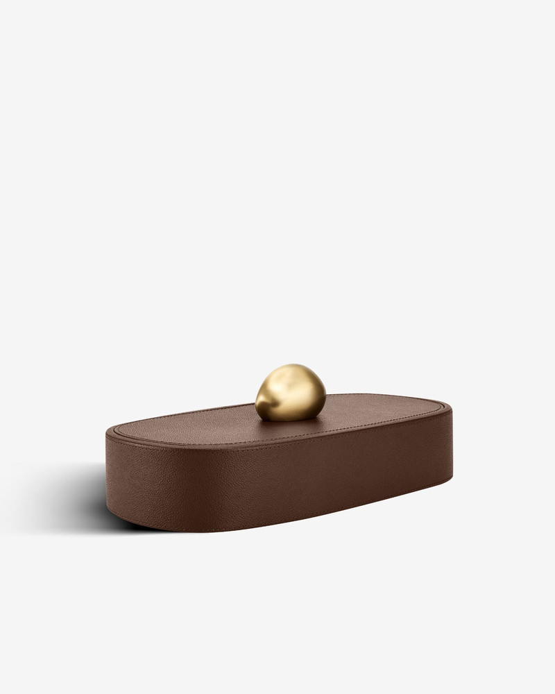 ASSOULINE Pebble Trinket Box - Brown outlook