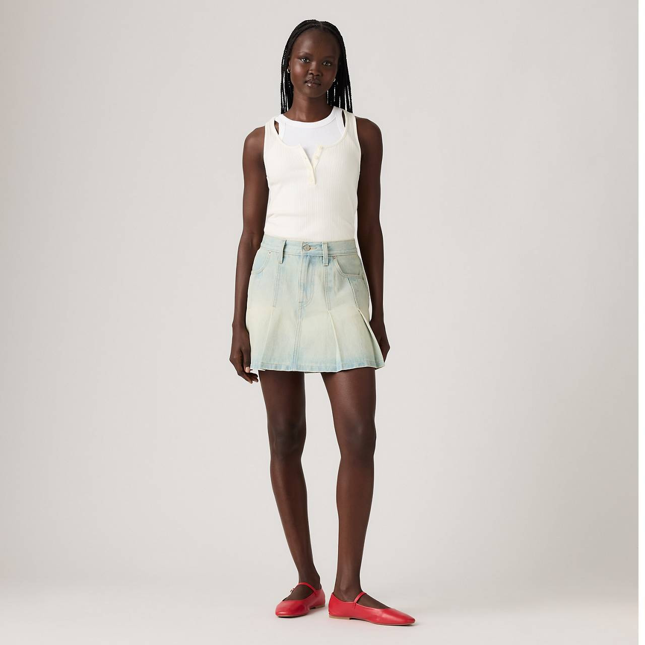 PLEATED MINI SKIRT - 2