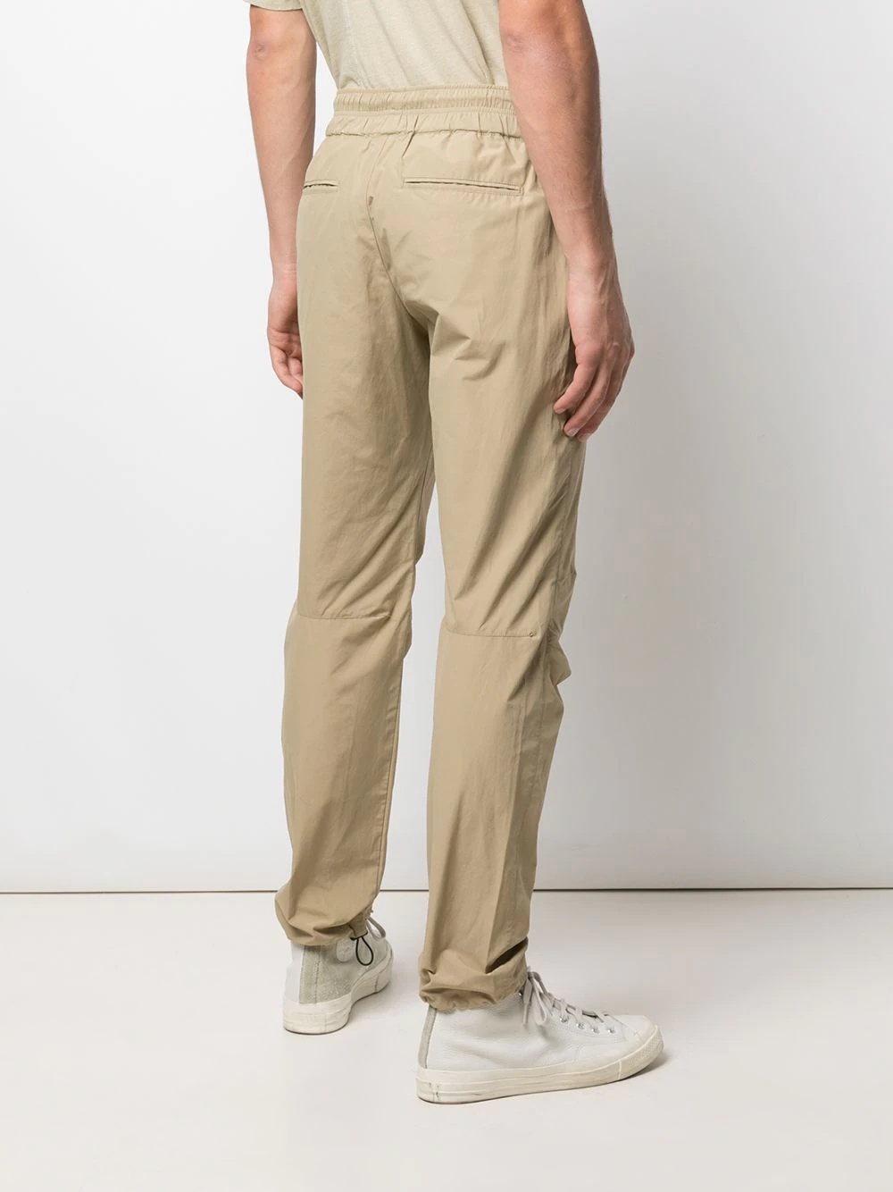 drawstring straight-leg trousers - 4