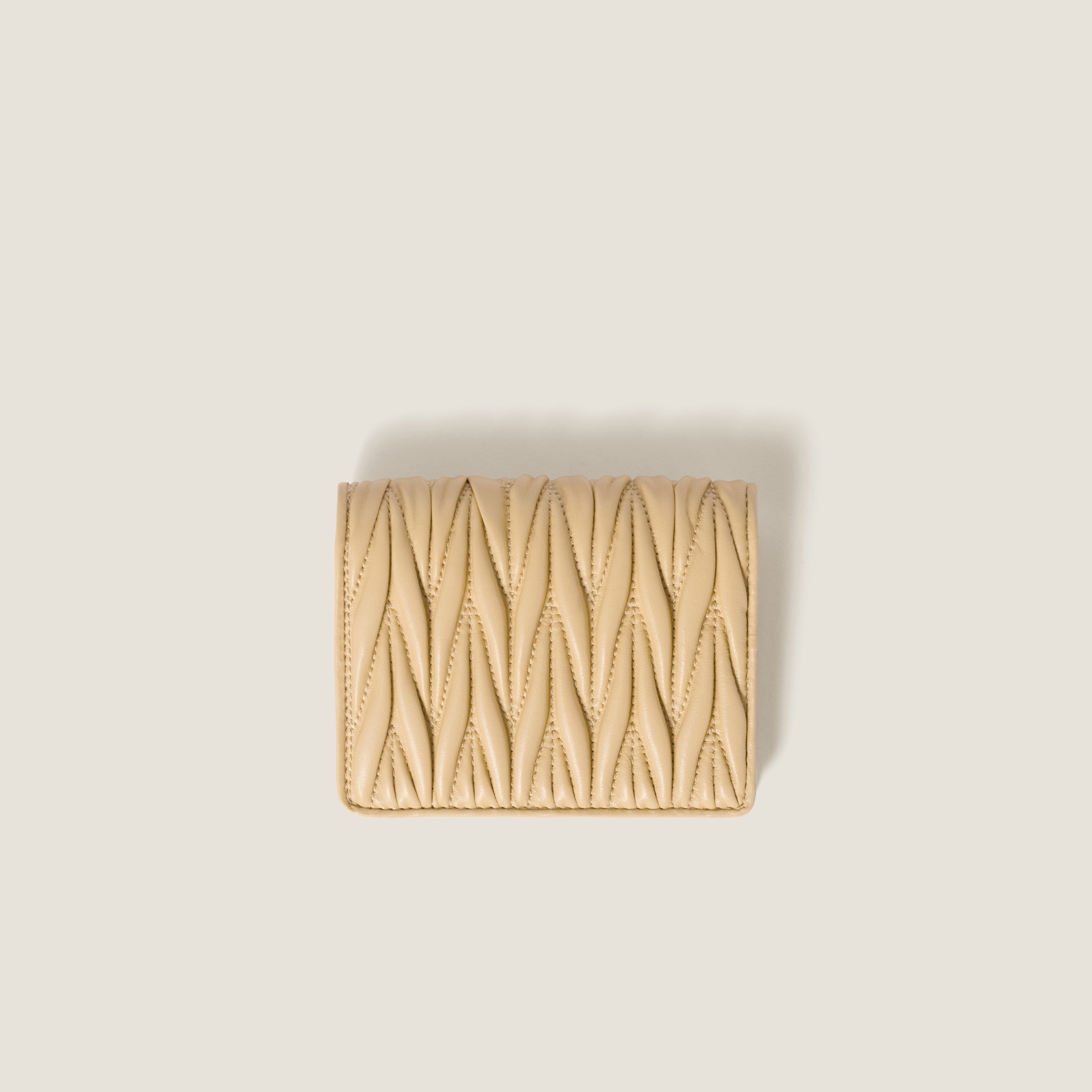 Small matelassé nappa leather wallet - 3