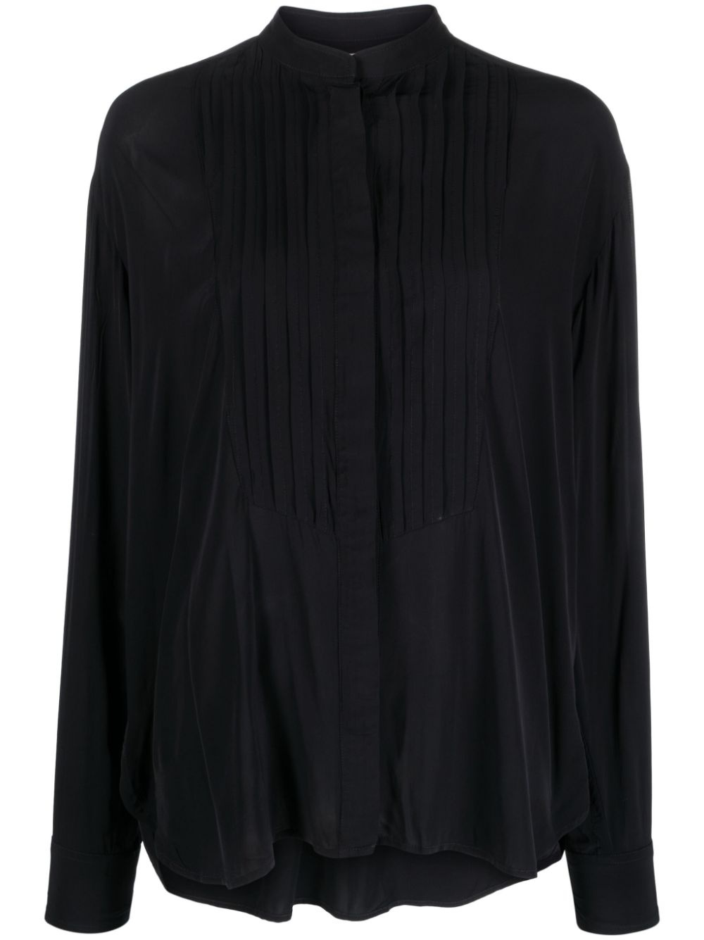 Amel pleated crepe blouse - 1