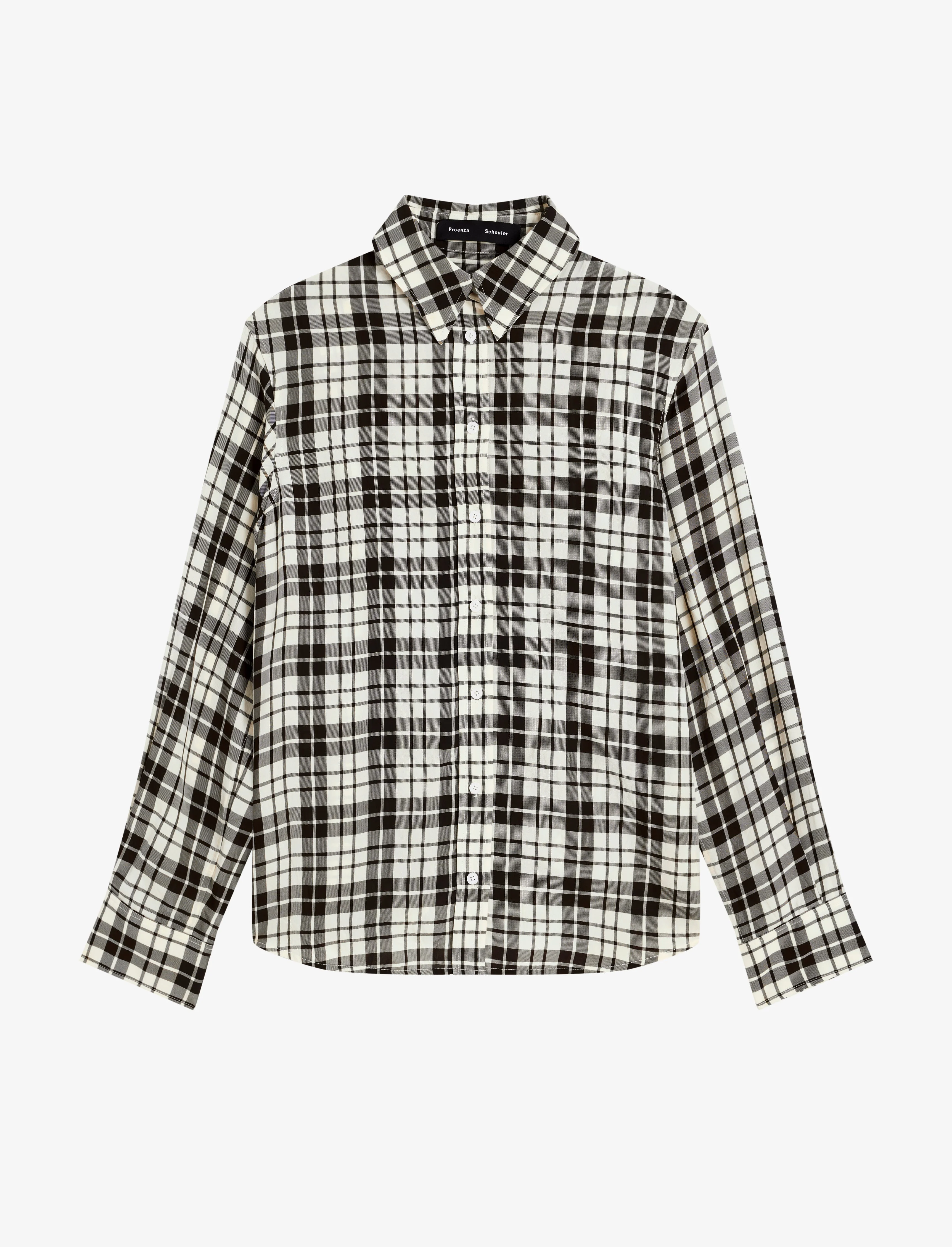 Bronwen Top in Crinkled Plaid - 1