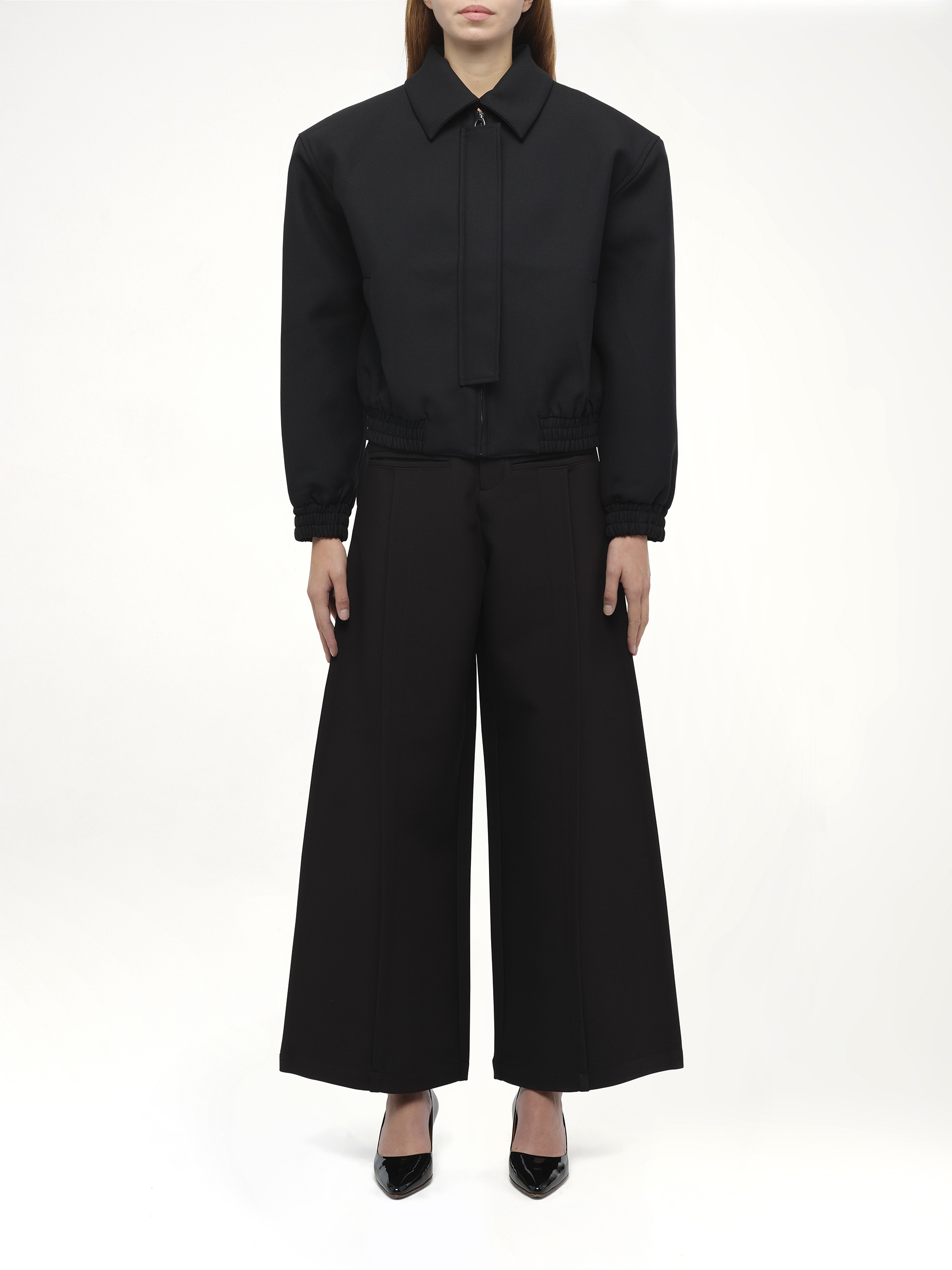 Zip Shoulder Jacket in Black - 7