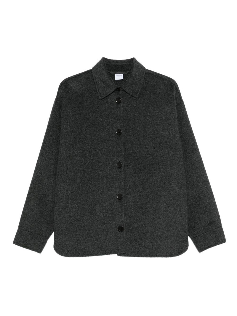 buttoned wool jacket 1