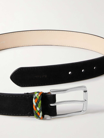 Paul Smith Leather-Trimmed Suede Belt outlook