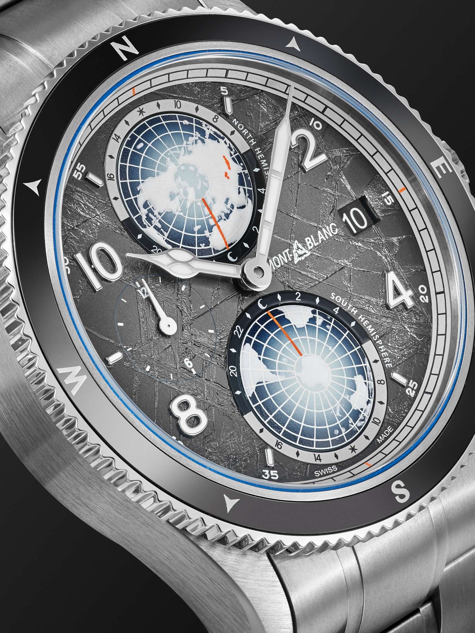 Montblanc 1858 Geosphere 0 Oxygen The 8000 Automatic 42mm Titanium, Ceramic and Stainless Steel Watc - 5