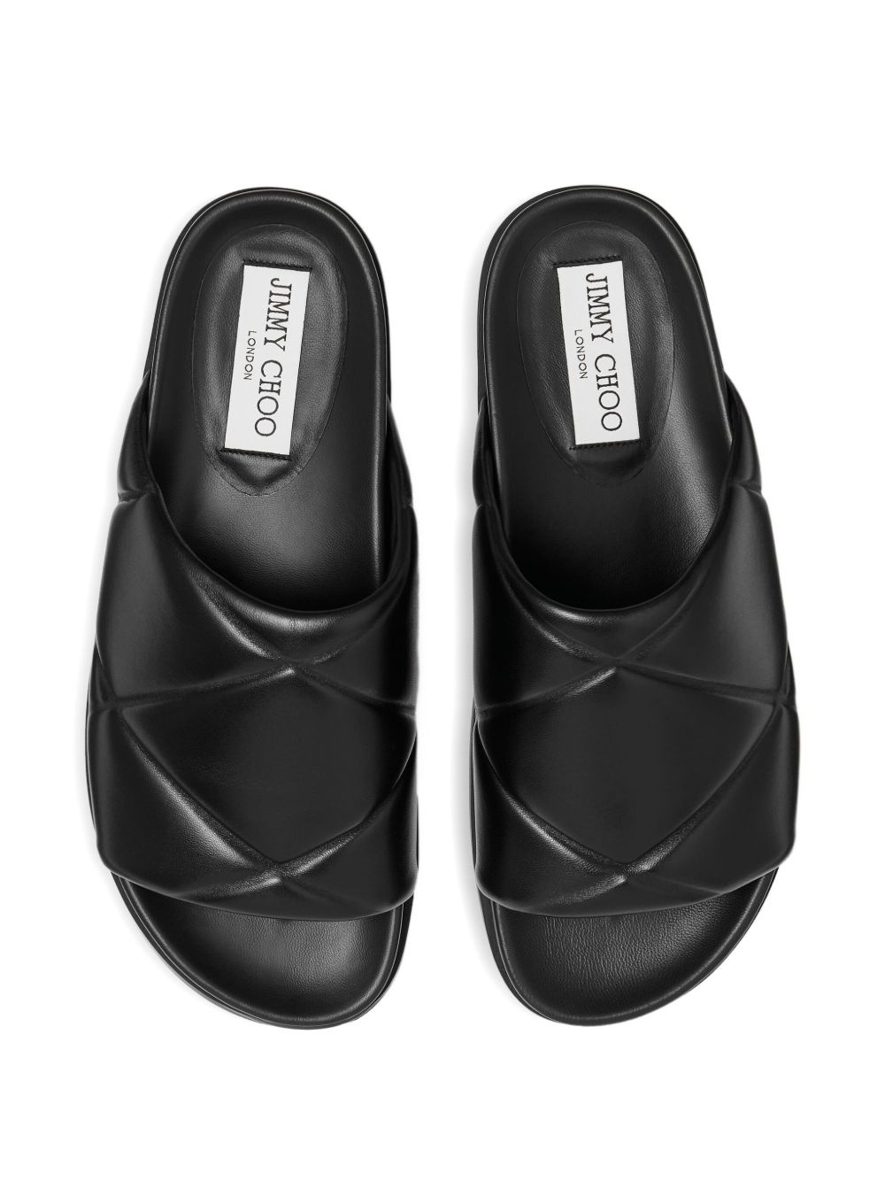 quilted leather sandals - 4