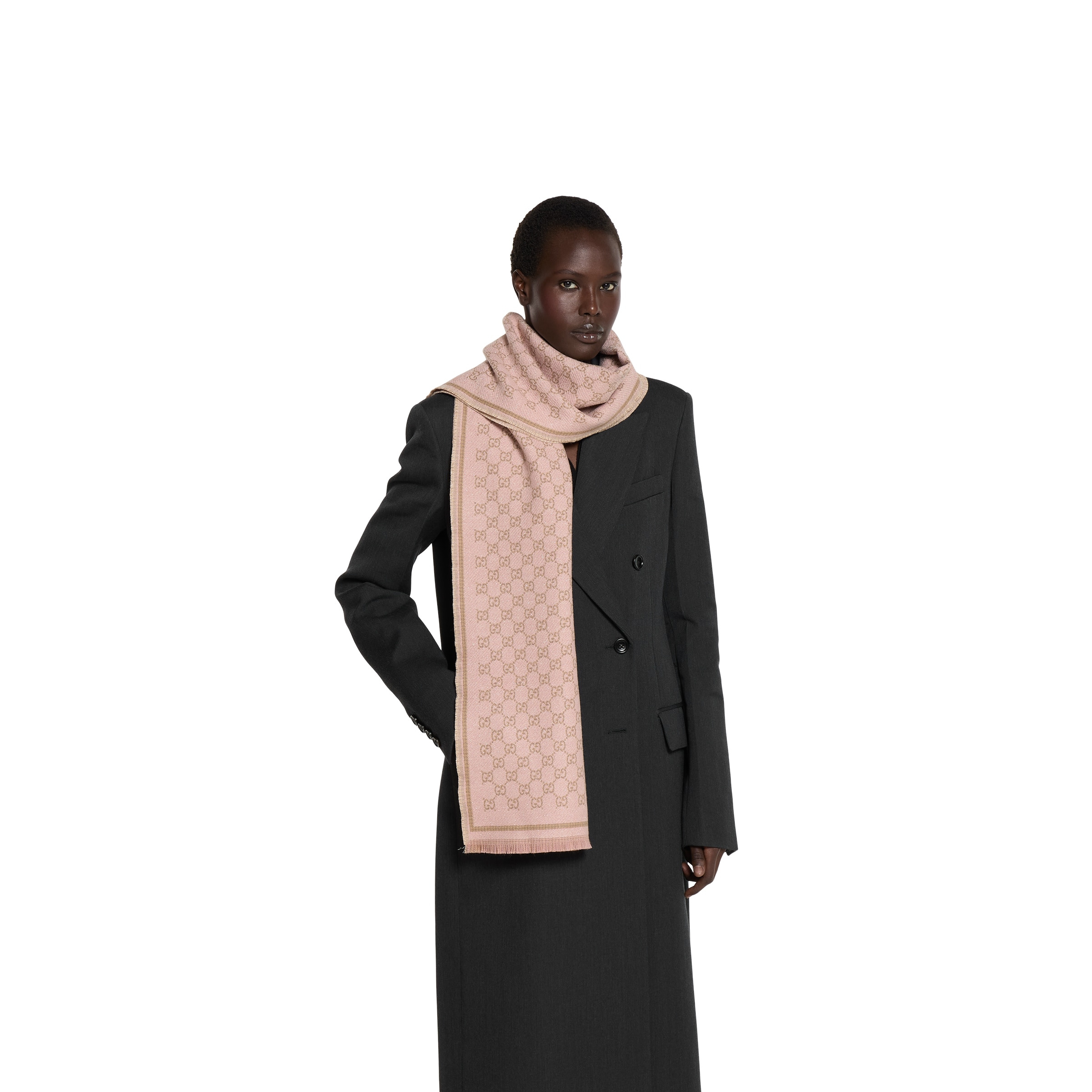 GG wool scarf - 3