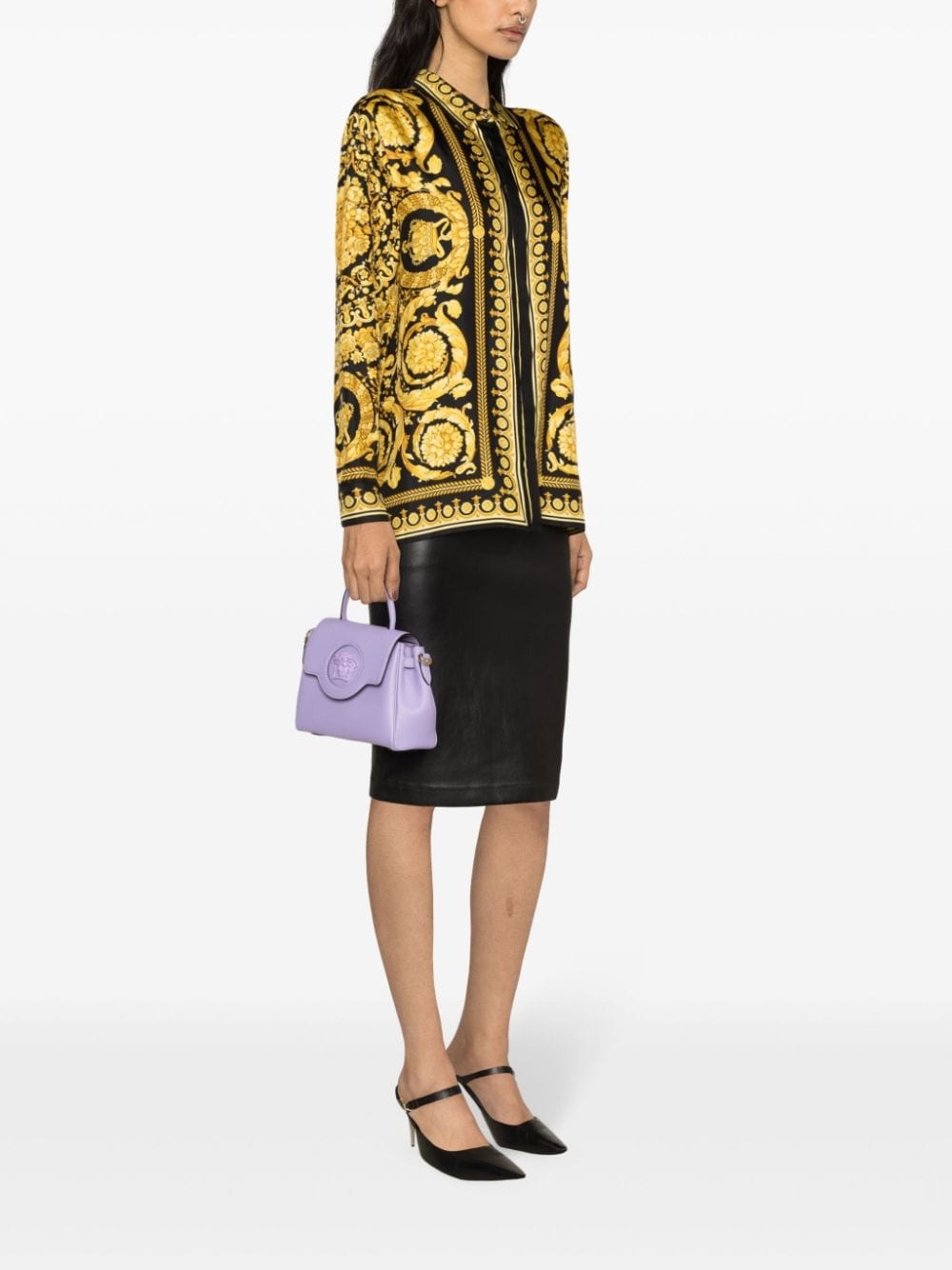 Heritage Barocco-print silk shirt - 3