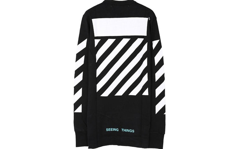 Off-White Off-White Chest Painting Printing Long Sleeves Black OMAB001F171850161001 outlook