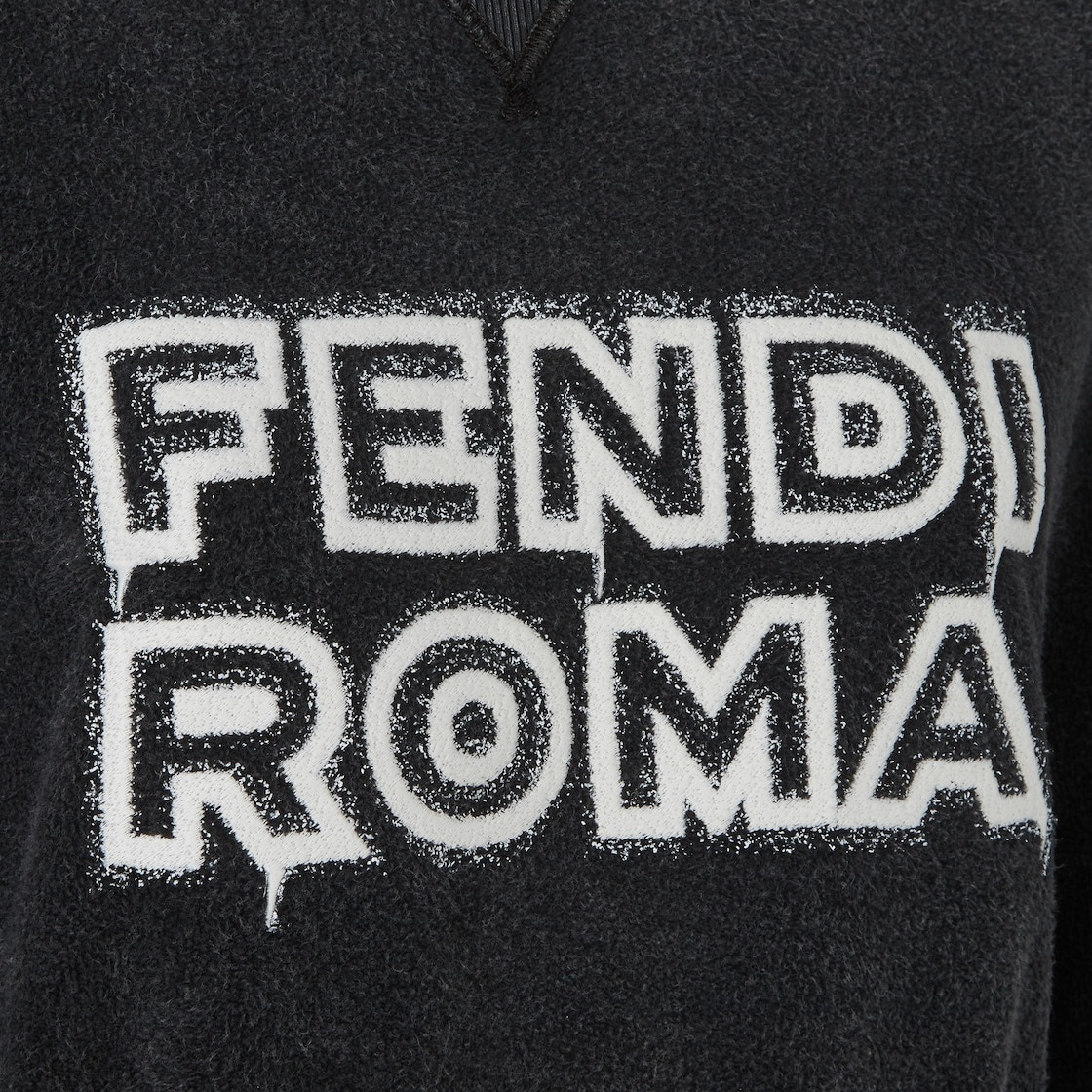 Long-sleeved cropped sweatshirt. Part of the Fendi by Marc Jacobs limited edition, this style is mad - 3