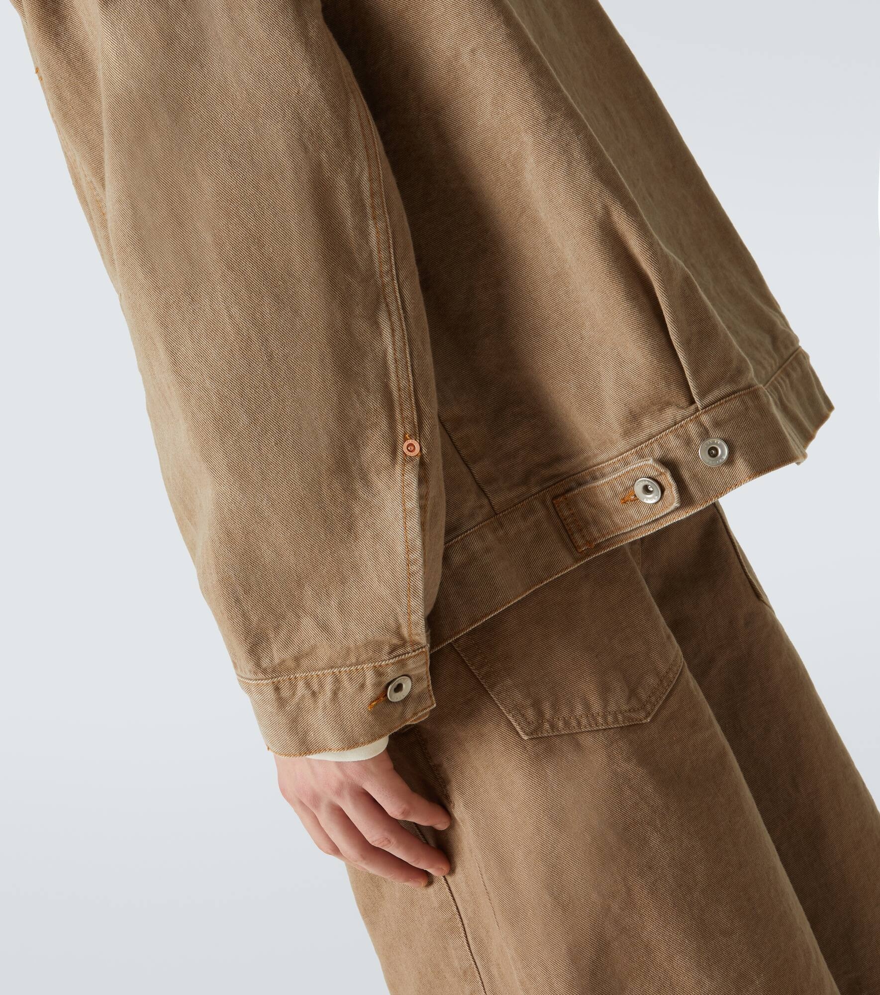 Hooded denim jacket - 7