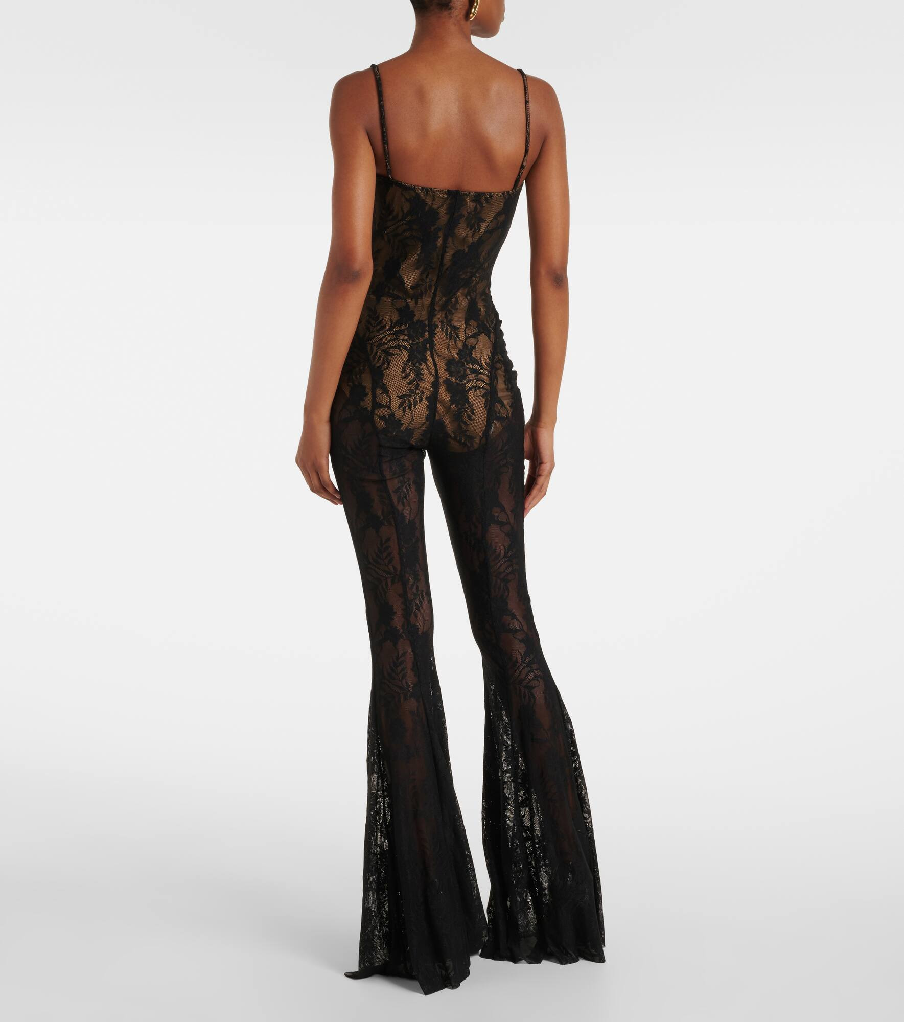 Lace flared jumpsuit - 3