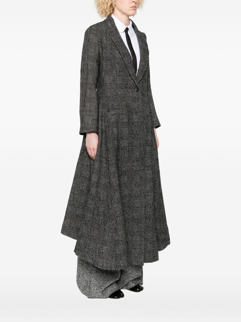 plaid single-breasted coat 3