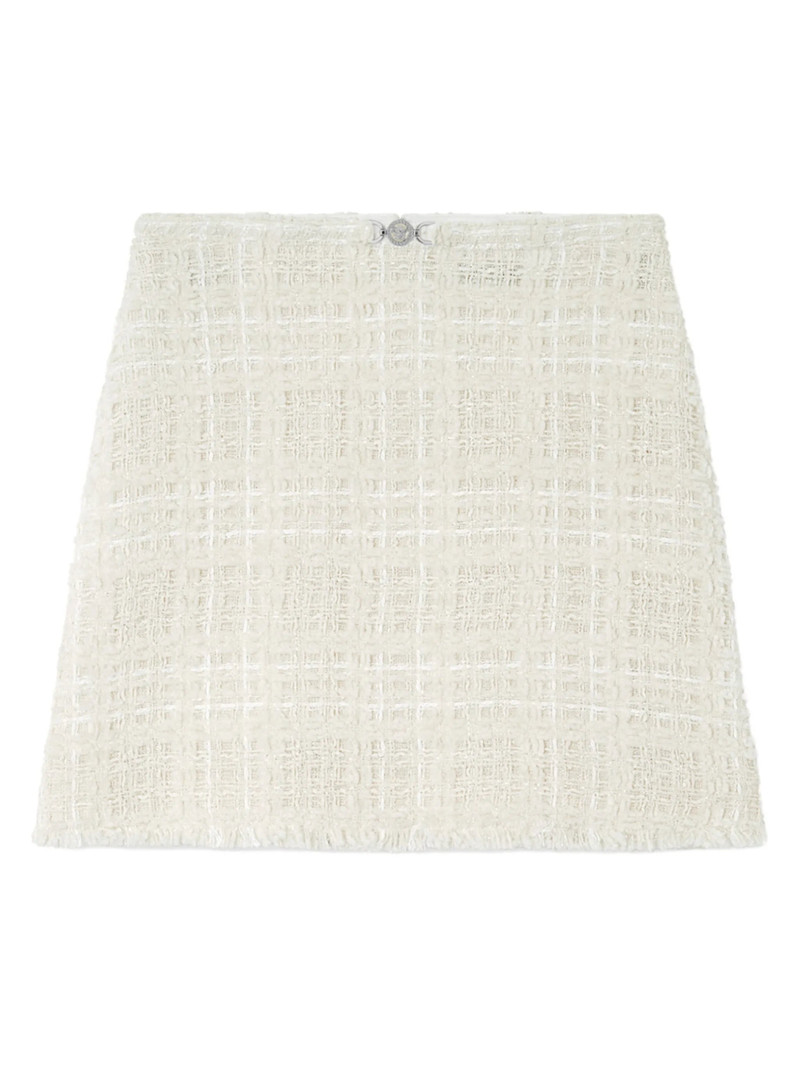 Versace A-line Frayed Mini Skirt 1