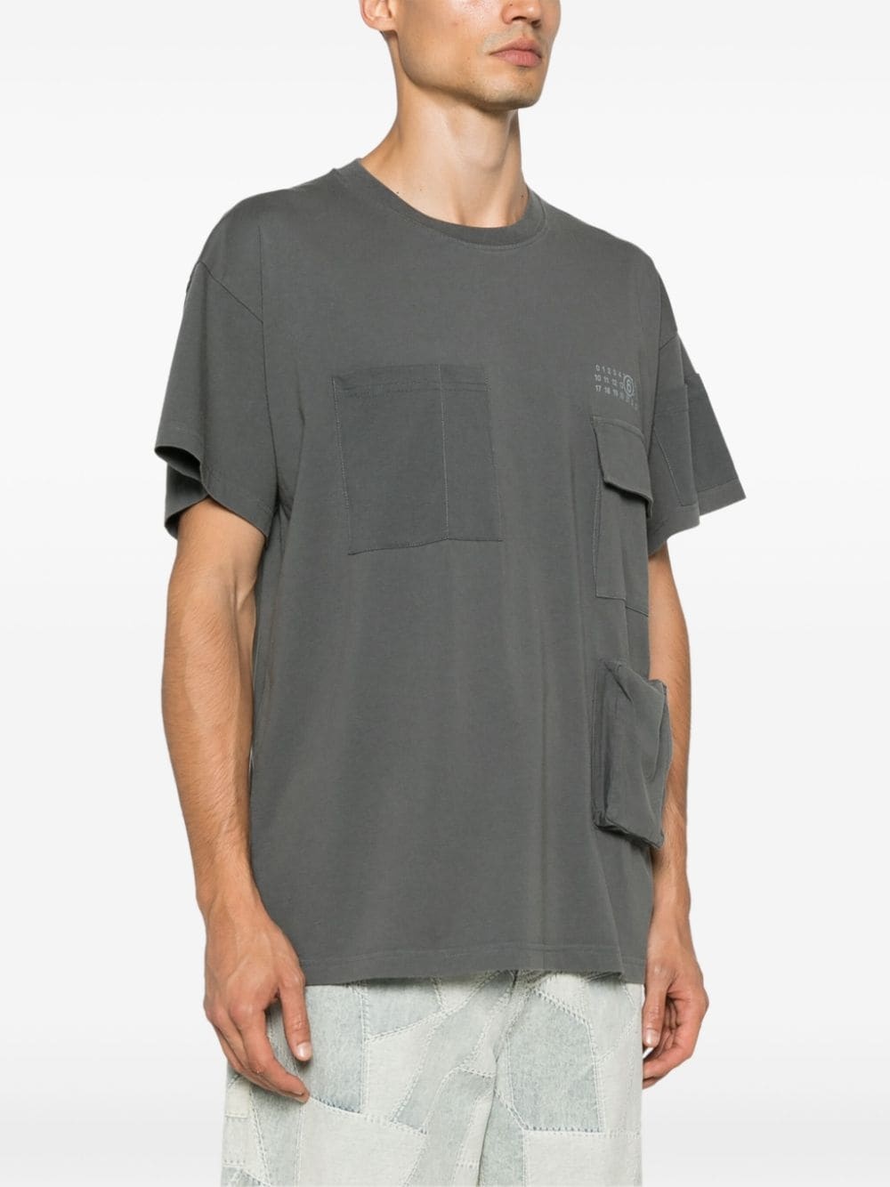 numbers-motif T-shirt - 3