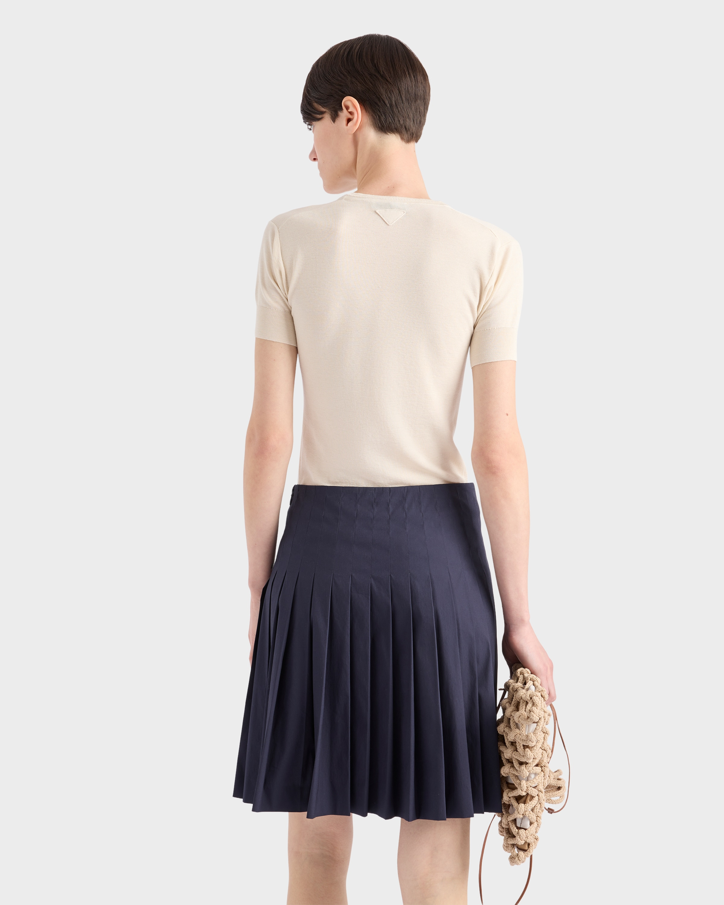 Silk and cotton crew-neck sweater - 5
