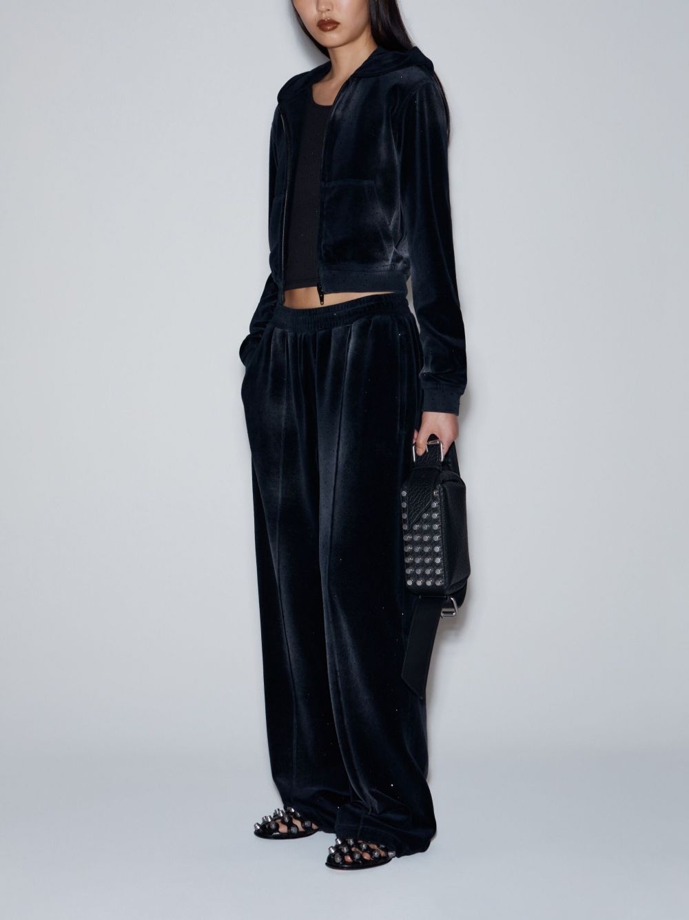 rhinestone-embellished track pants - 5