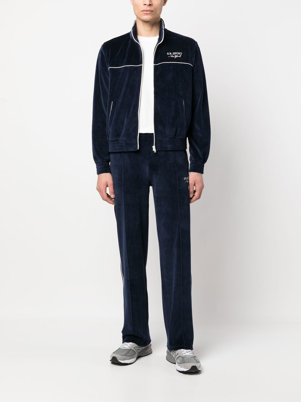 logo-embroidered zipped sweatshirt - 2