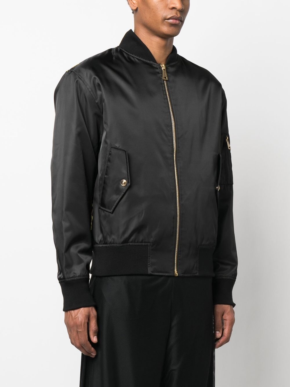 Barocco-print bomber jacket - 3