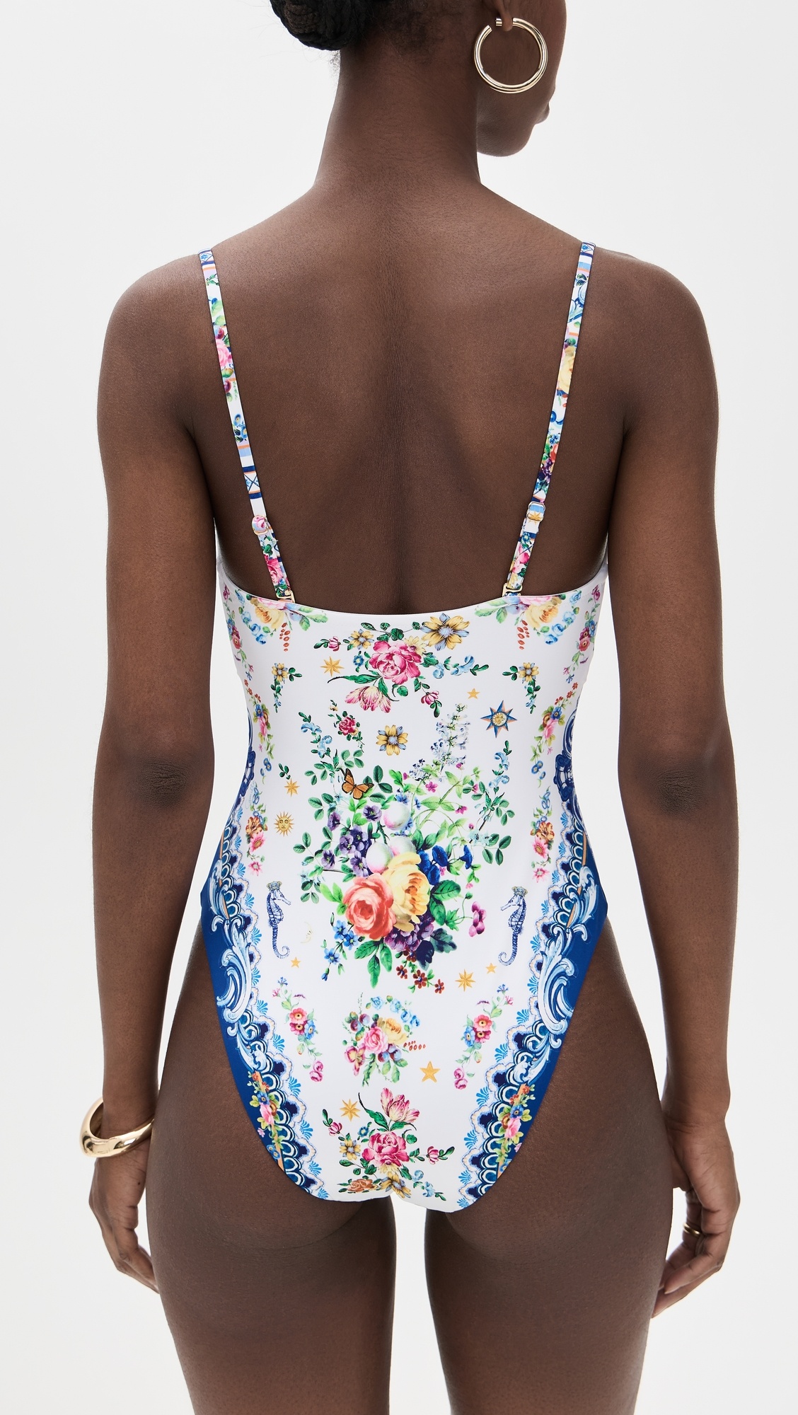 Ruched Underwire One Piece with Tie - 2