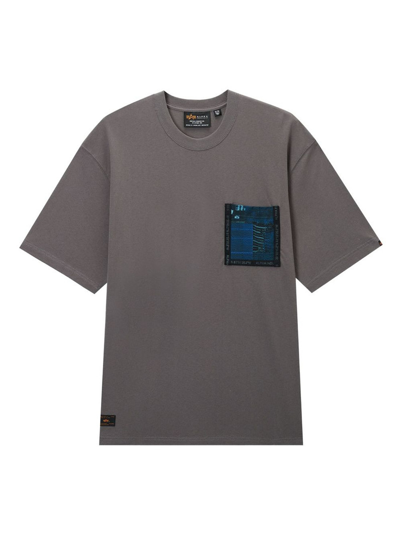 pocket-detail cotton T-shirt 1