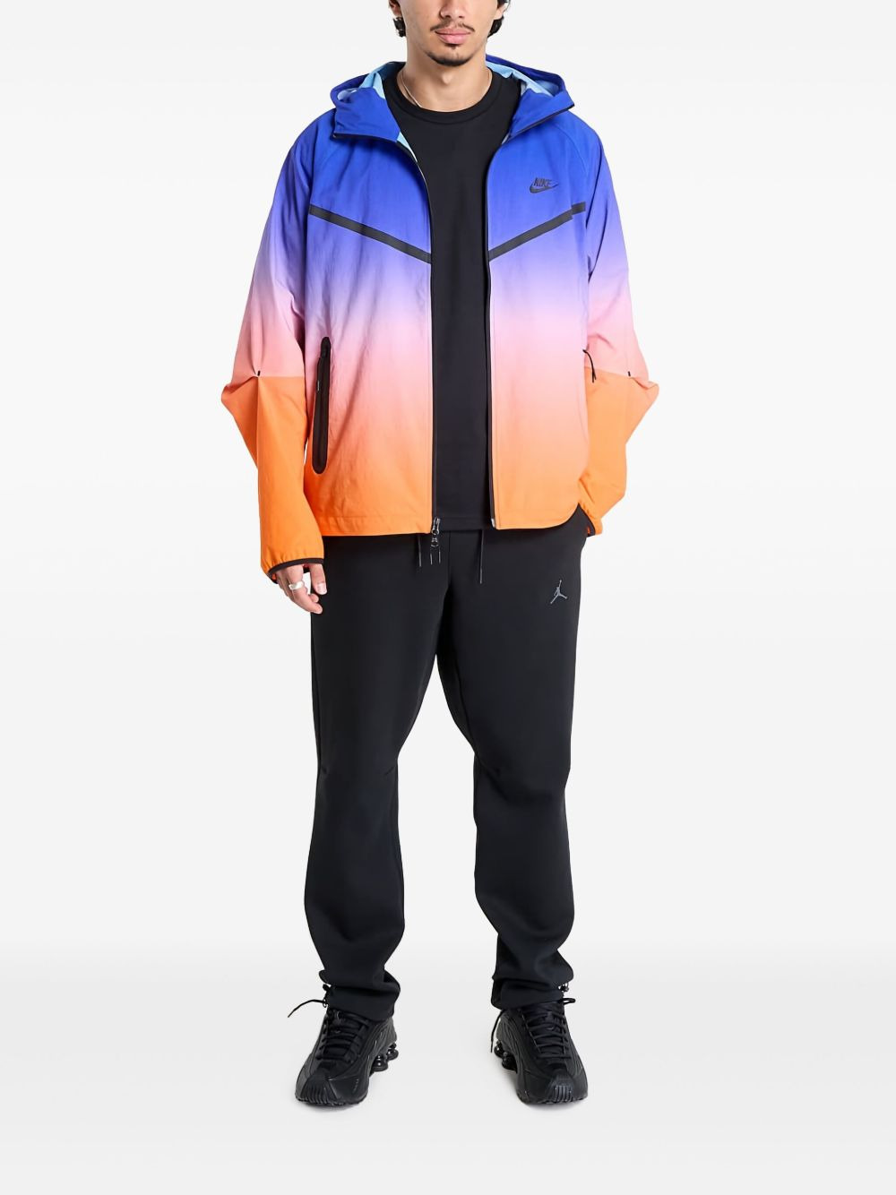 zip-fastening hooded jacket - 2