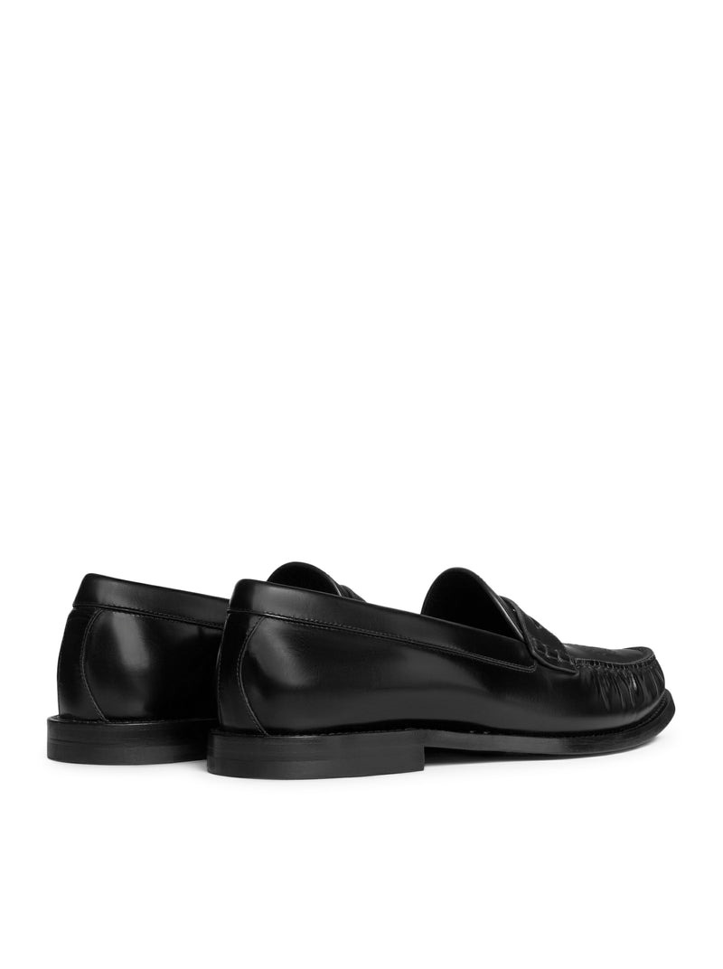 Celine Men Celine Vivienne Shiny Bull Leather Loafer - 3