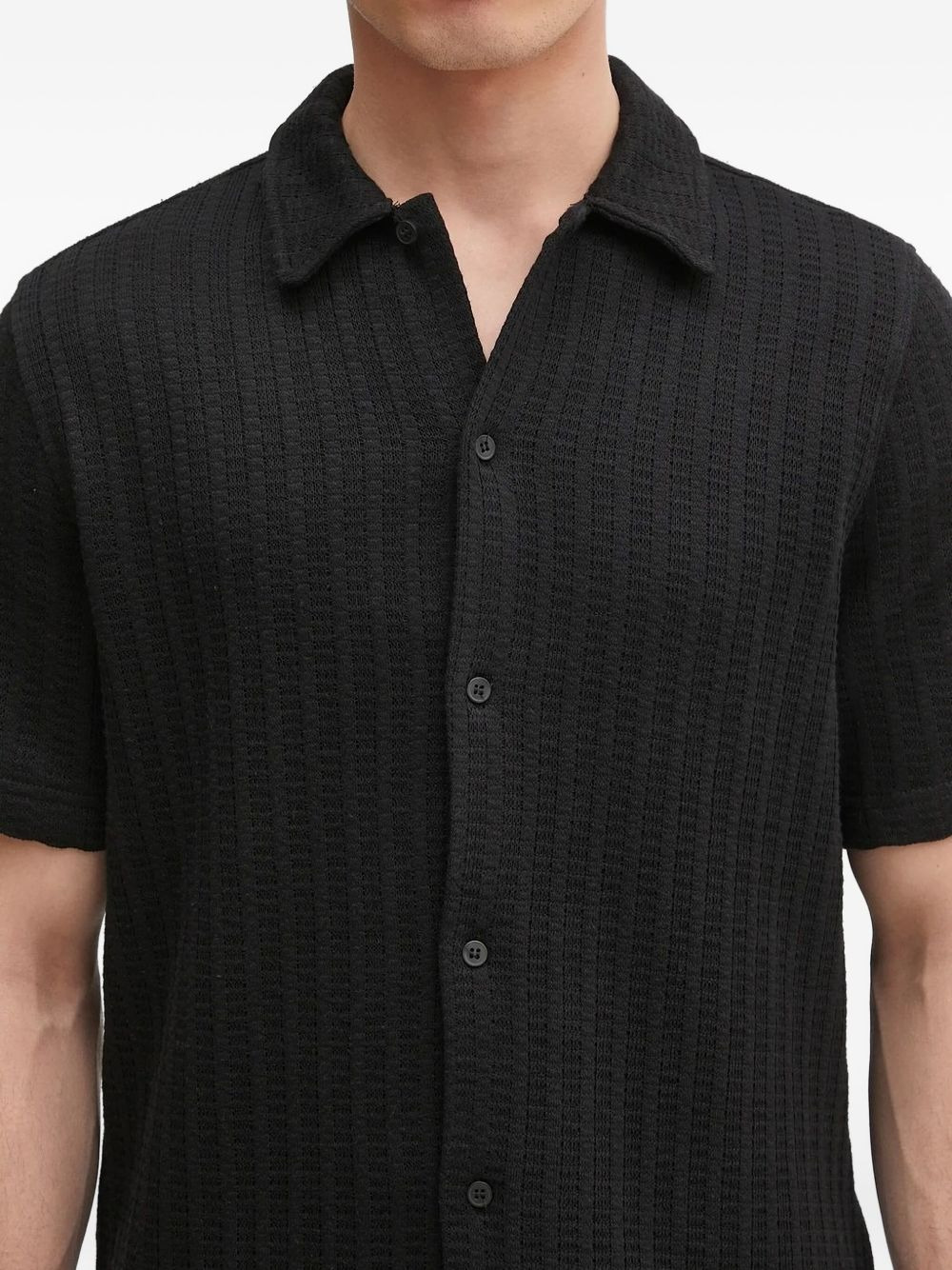ribbed short-sleeve shirt - 4