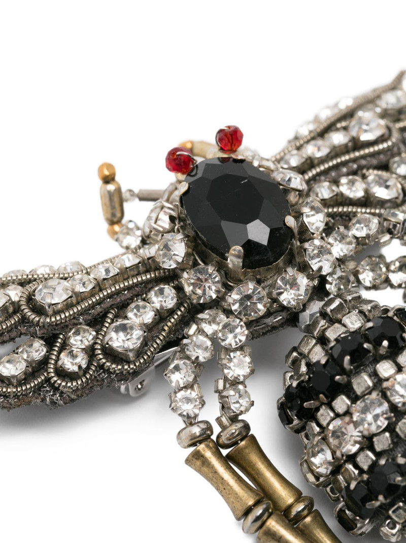 insect-motif embellished brooch 3