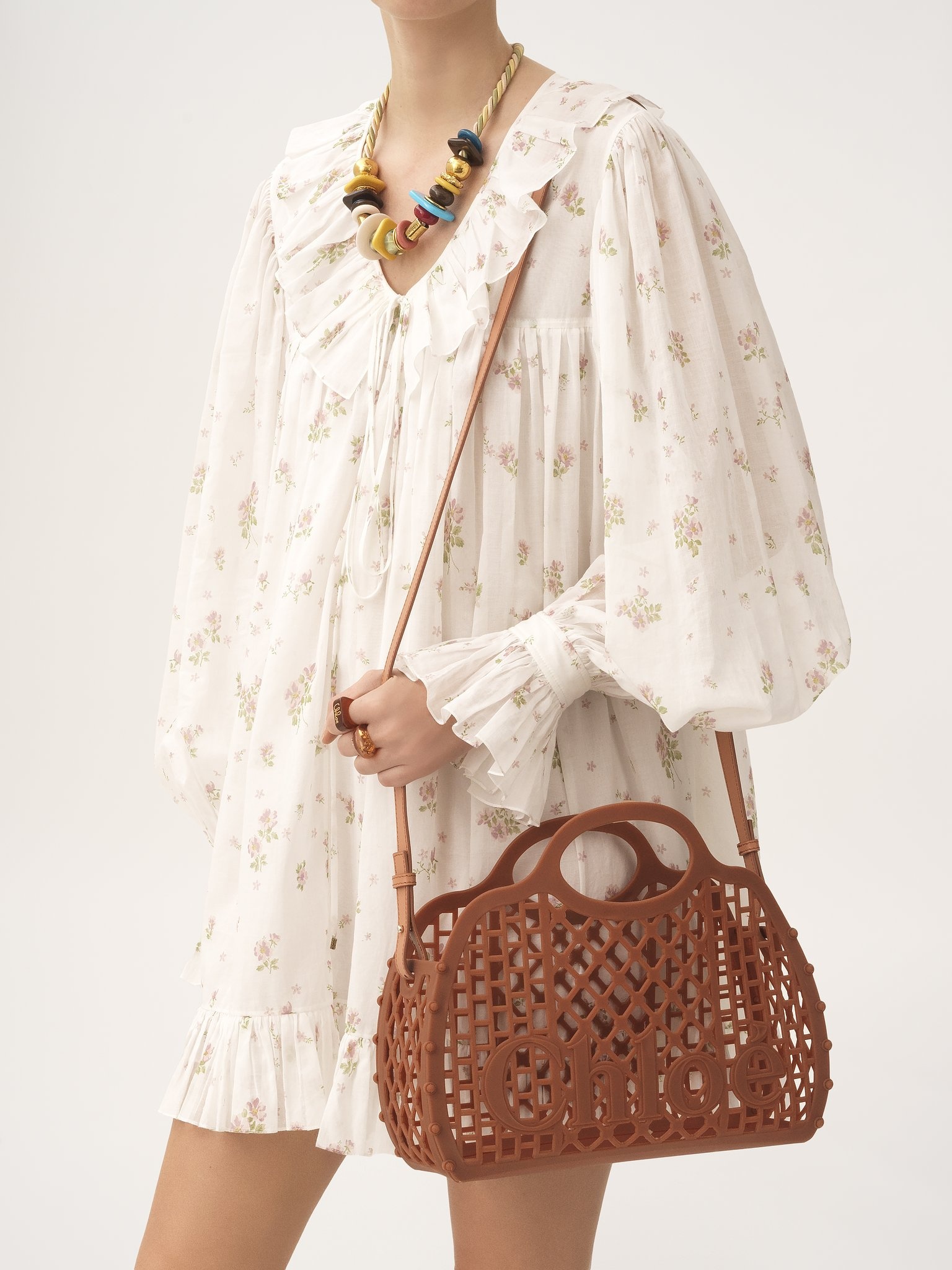 CHLOÉ CAGE TOTE BAG IN JELLY - 2