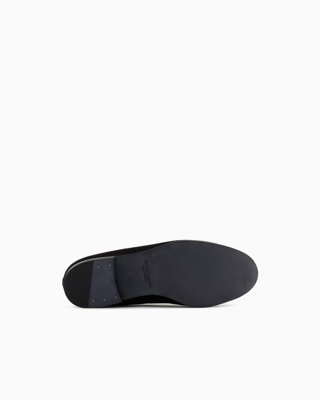 Rhinestoned suede loafers - 6