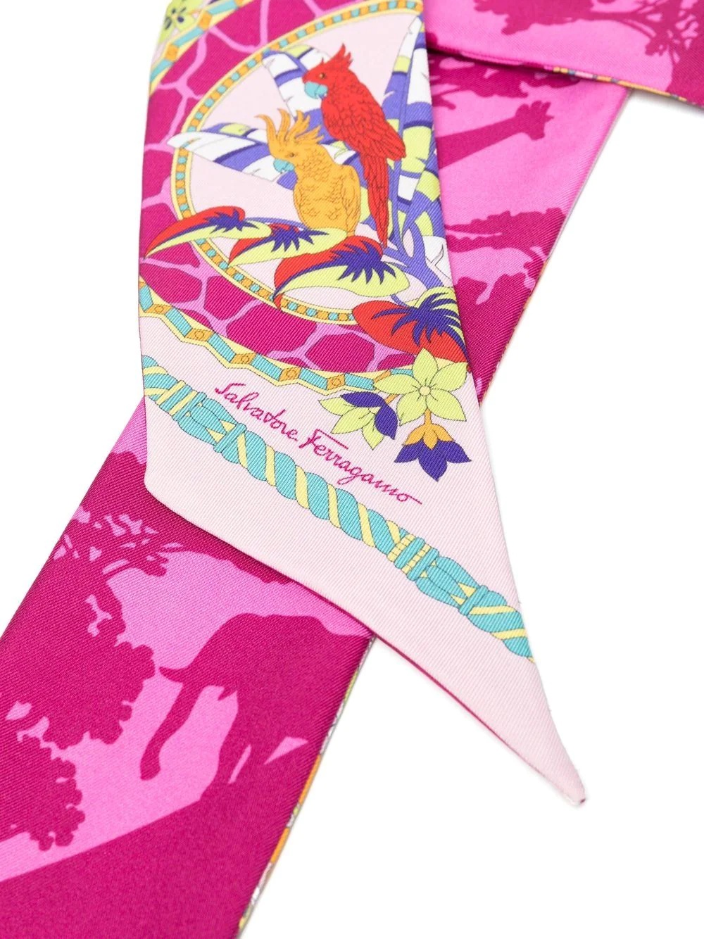 AMO-print silk scarf - 3