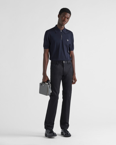 Prada Five-pocket stretch drill jeans outlook