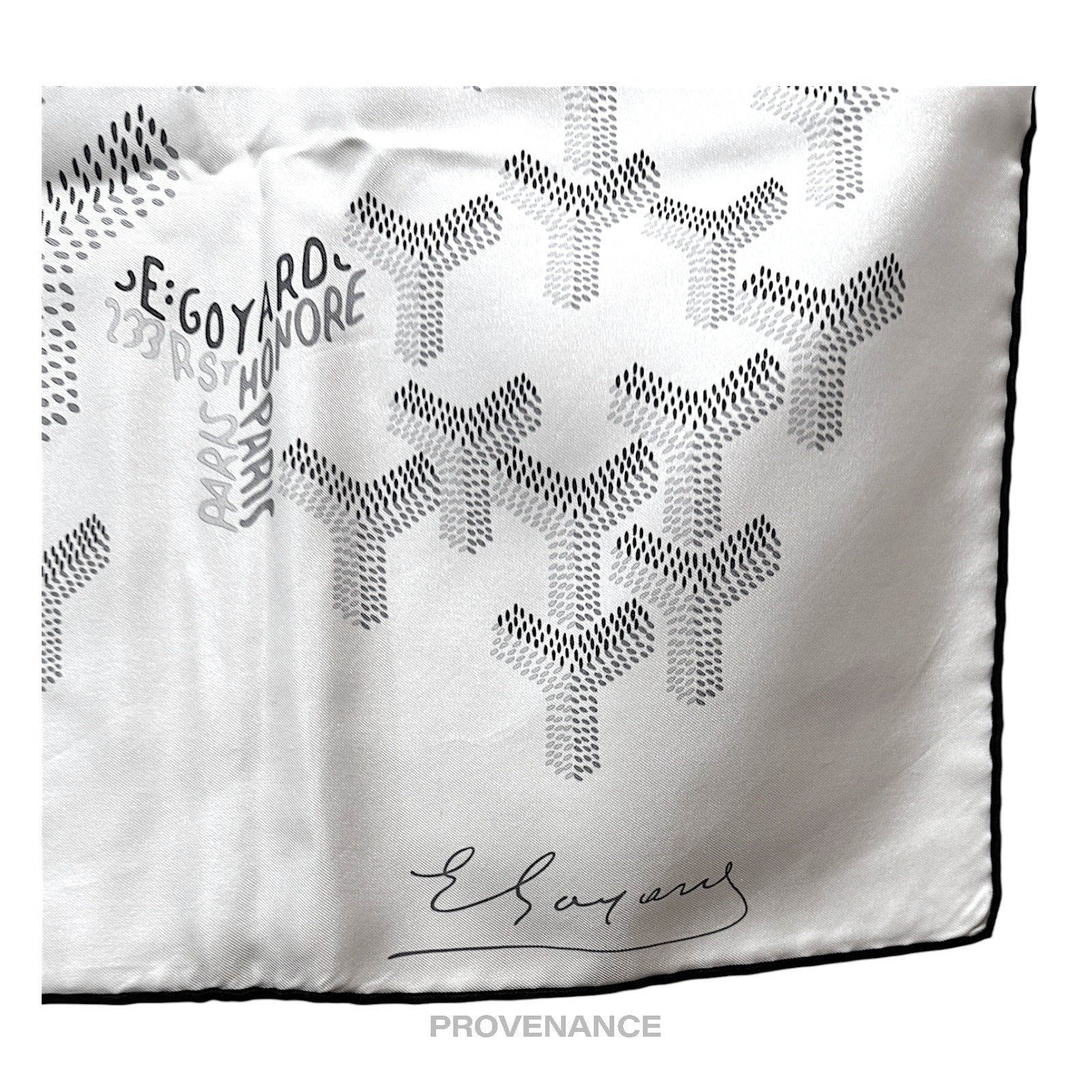 Goyard Silk Scarf No. 1 - Silk White Goyardine - 6