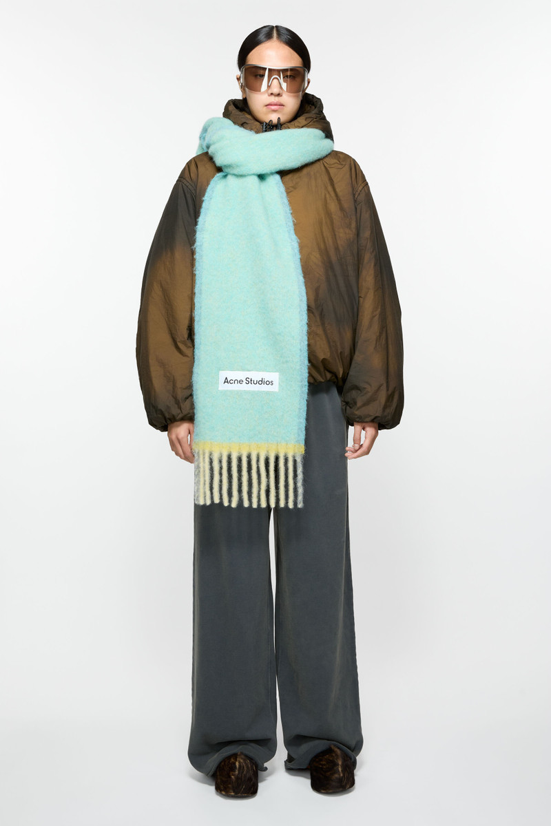 Acne Studios Wool mohair scarf - Narrow - Light blue outlook